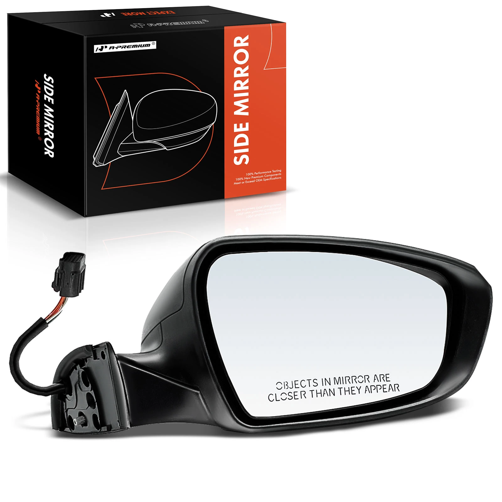 Passenger Black Mirror with Power Glass Adjust