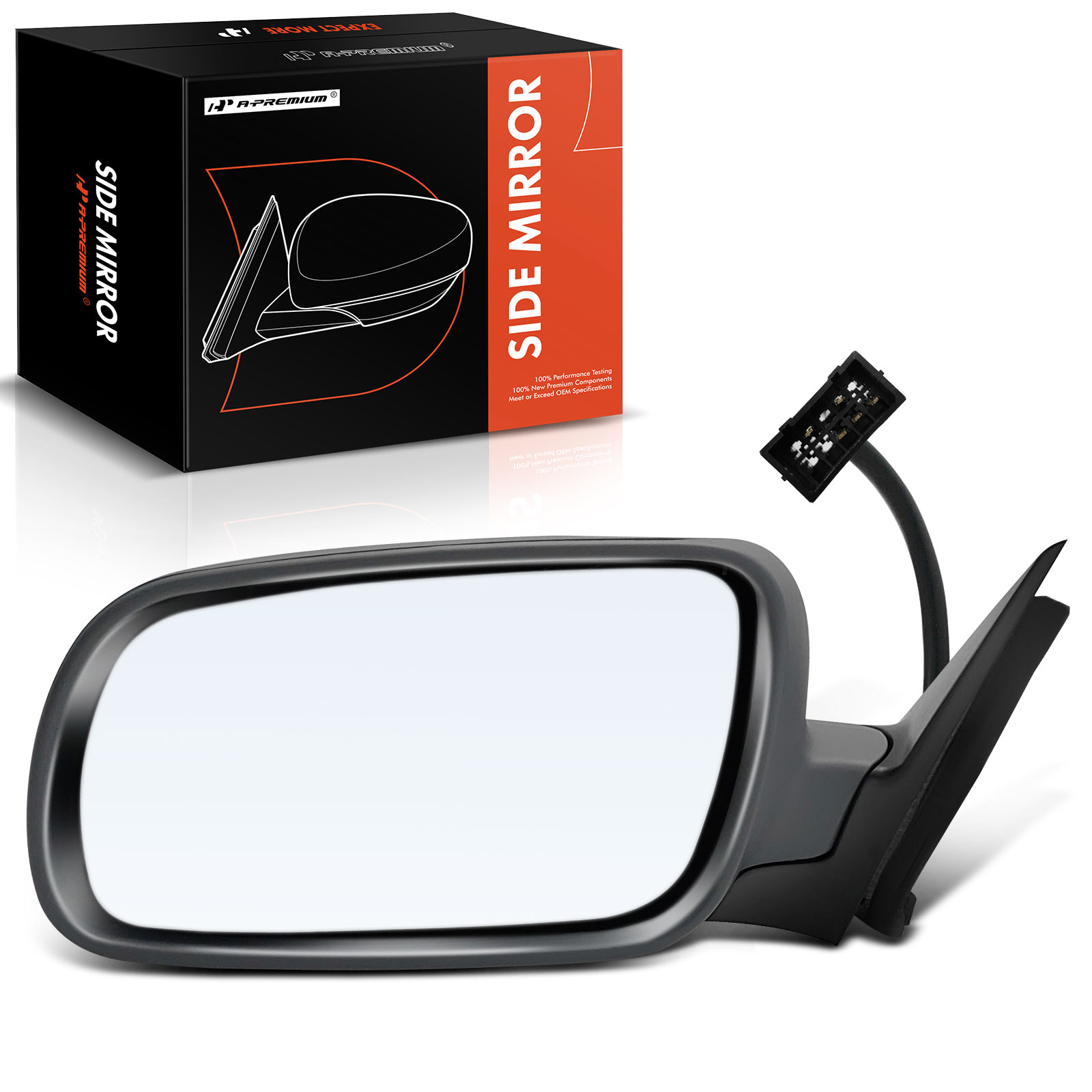 Driver Black Mirror with Power Glass Adjust