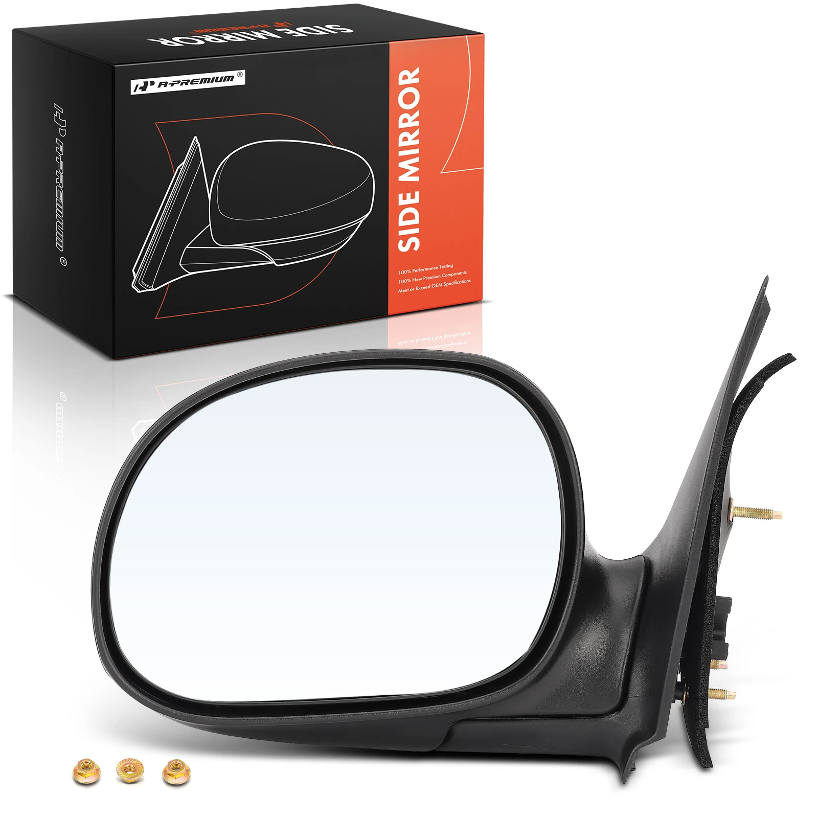 Driver Black Manual Mirror