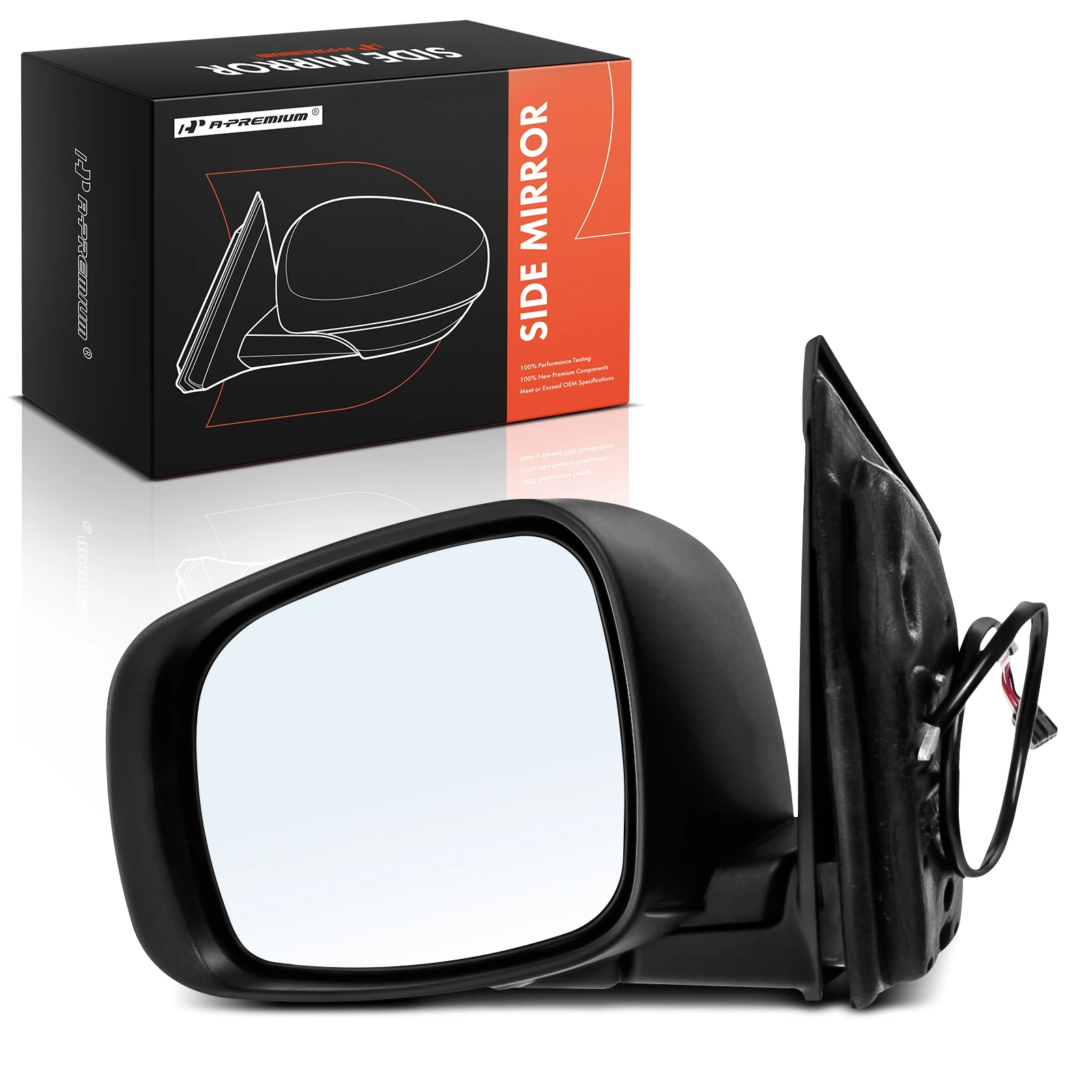 Driver Smooth Black Mirror with Power Glass Adjust