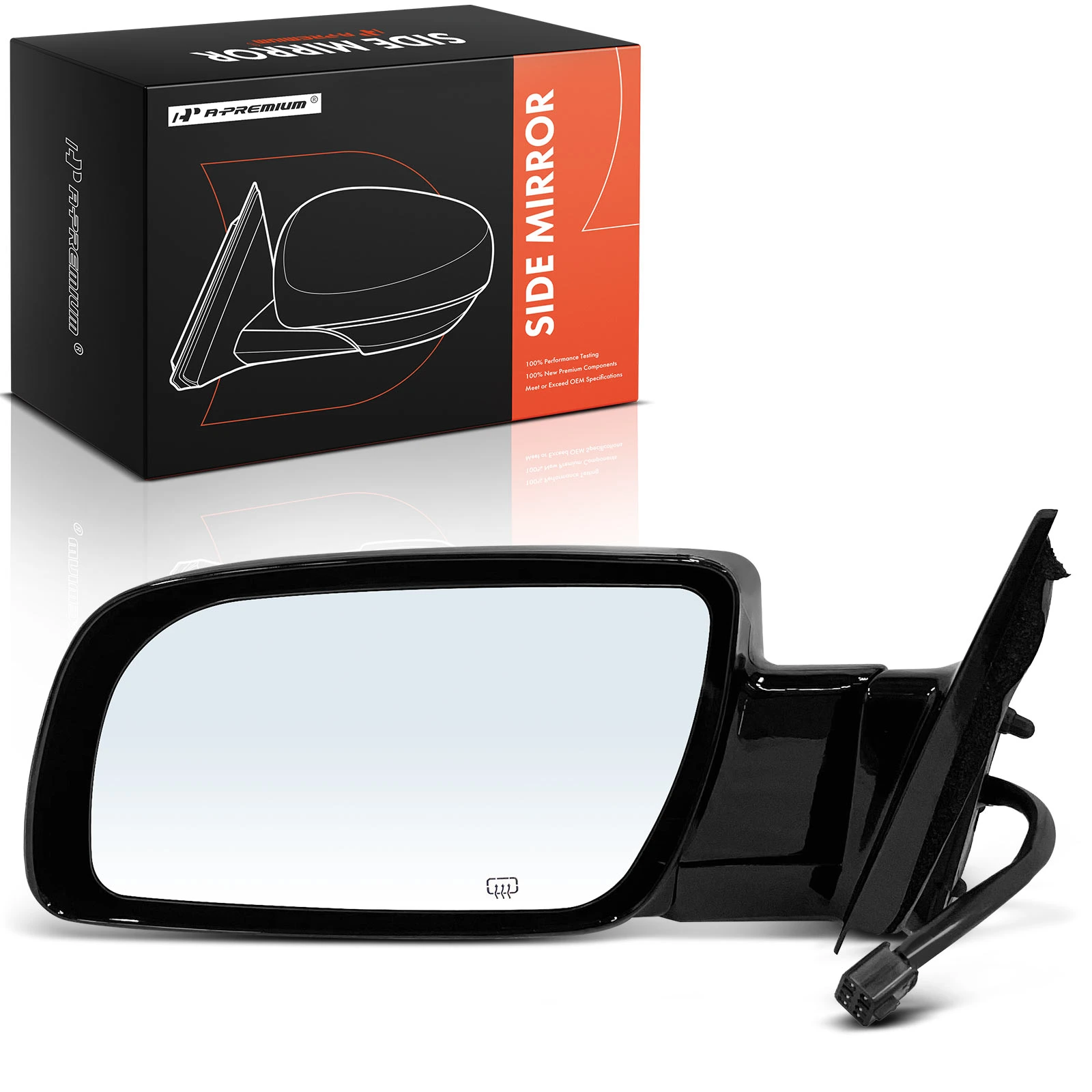 Driver Black Mirror with Power Glass Adjust