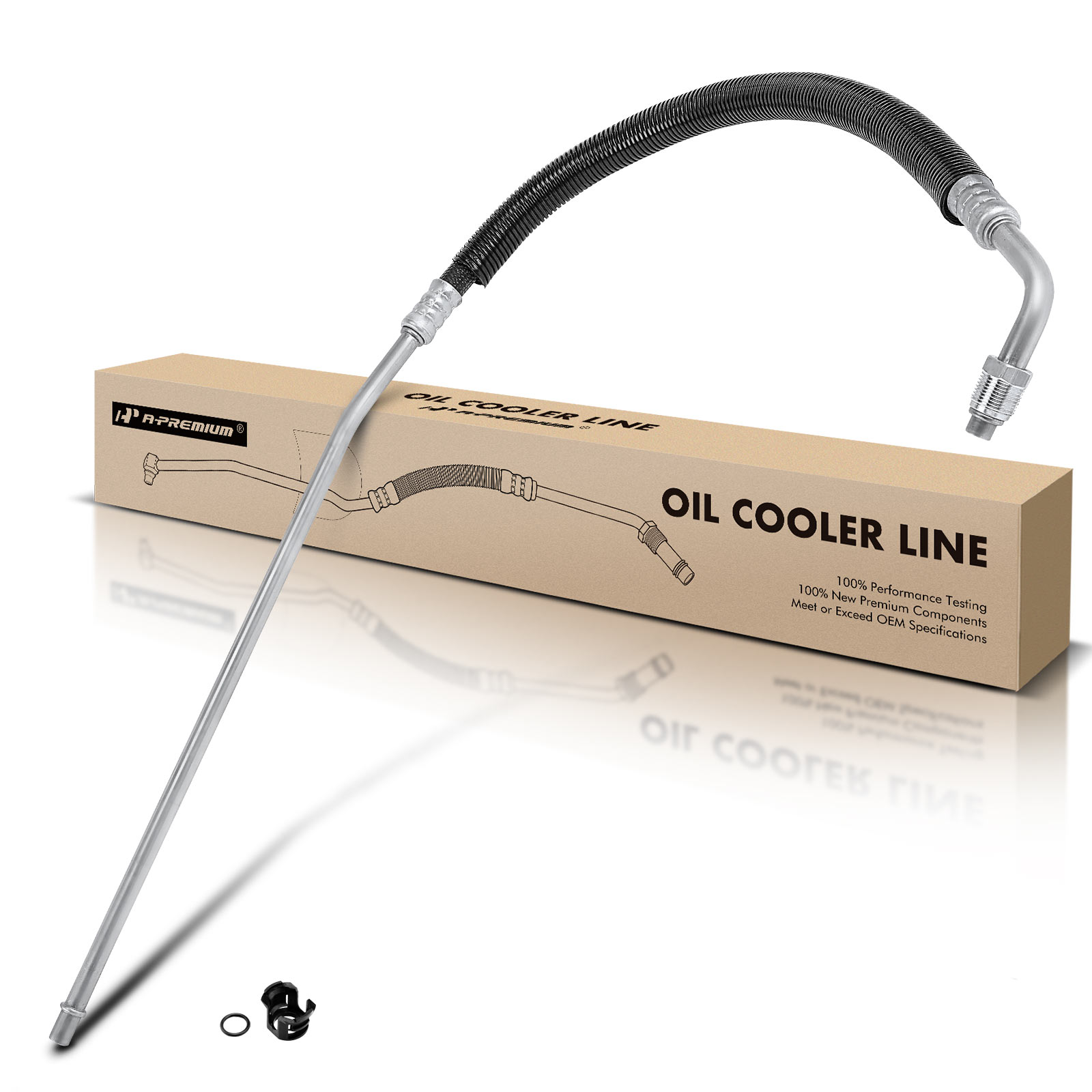 Inlet Upper Engine Oil Cooler Hose Assembly for 1992-1993 GMC C2500 Suburban