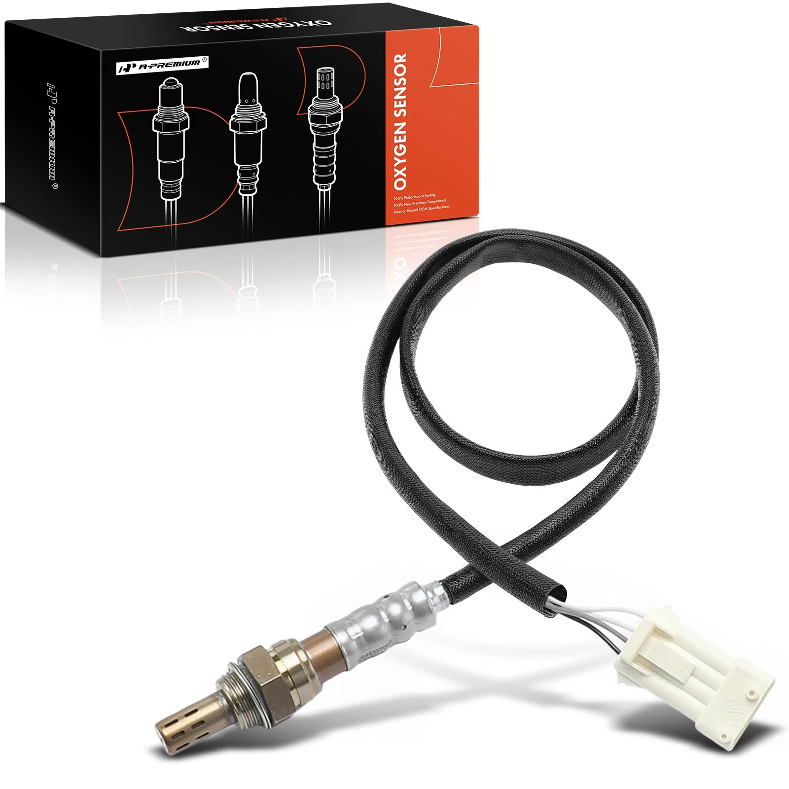 1996-1997 Saab 900 1pc Oxygen Sensor Downstream 4-Pin A-Premium OS160