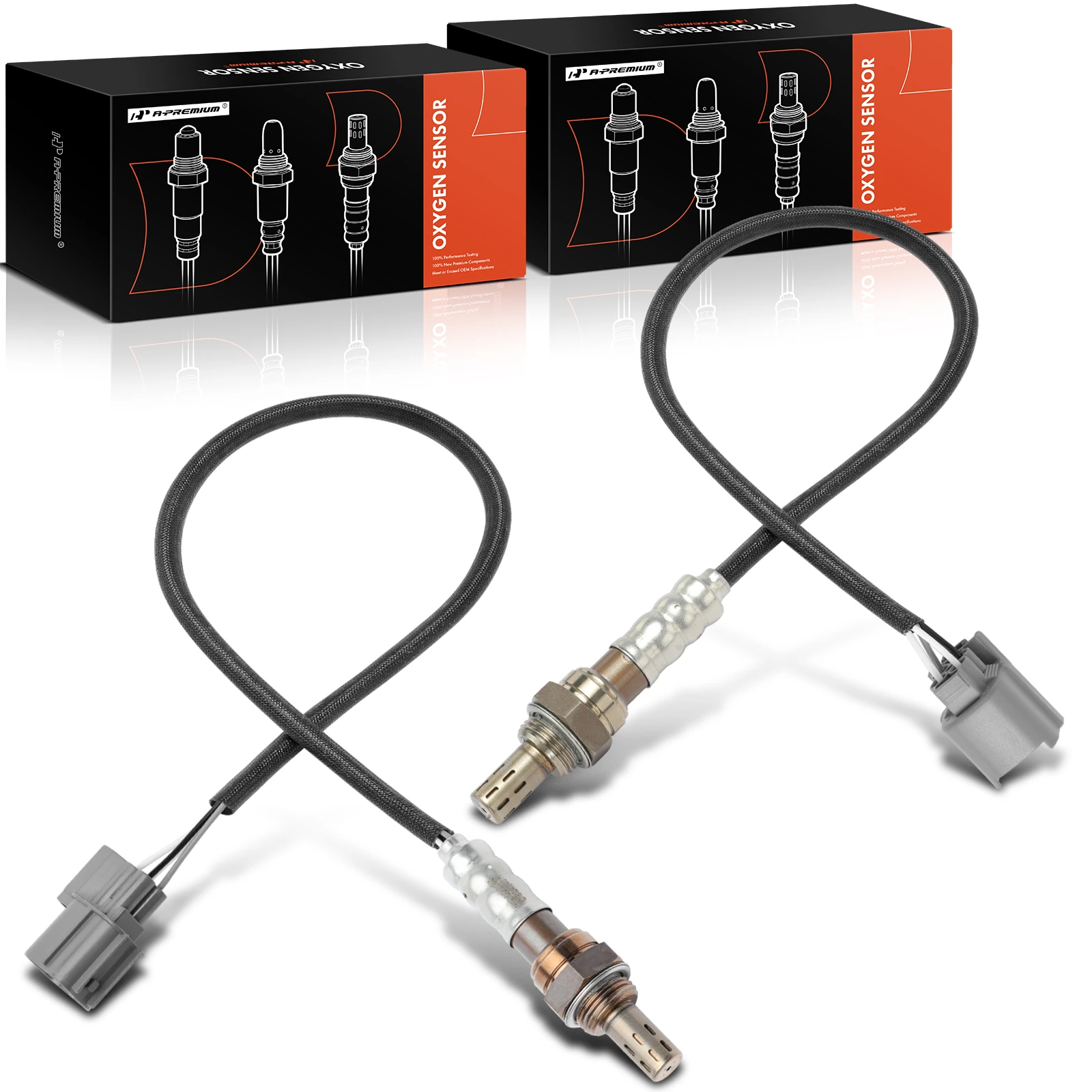 2003-2004 Honda Pilot 2pc Oxygen Sensor Upstream & Downstream 4-Pin A-Premium APOS0231