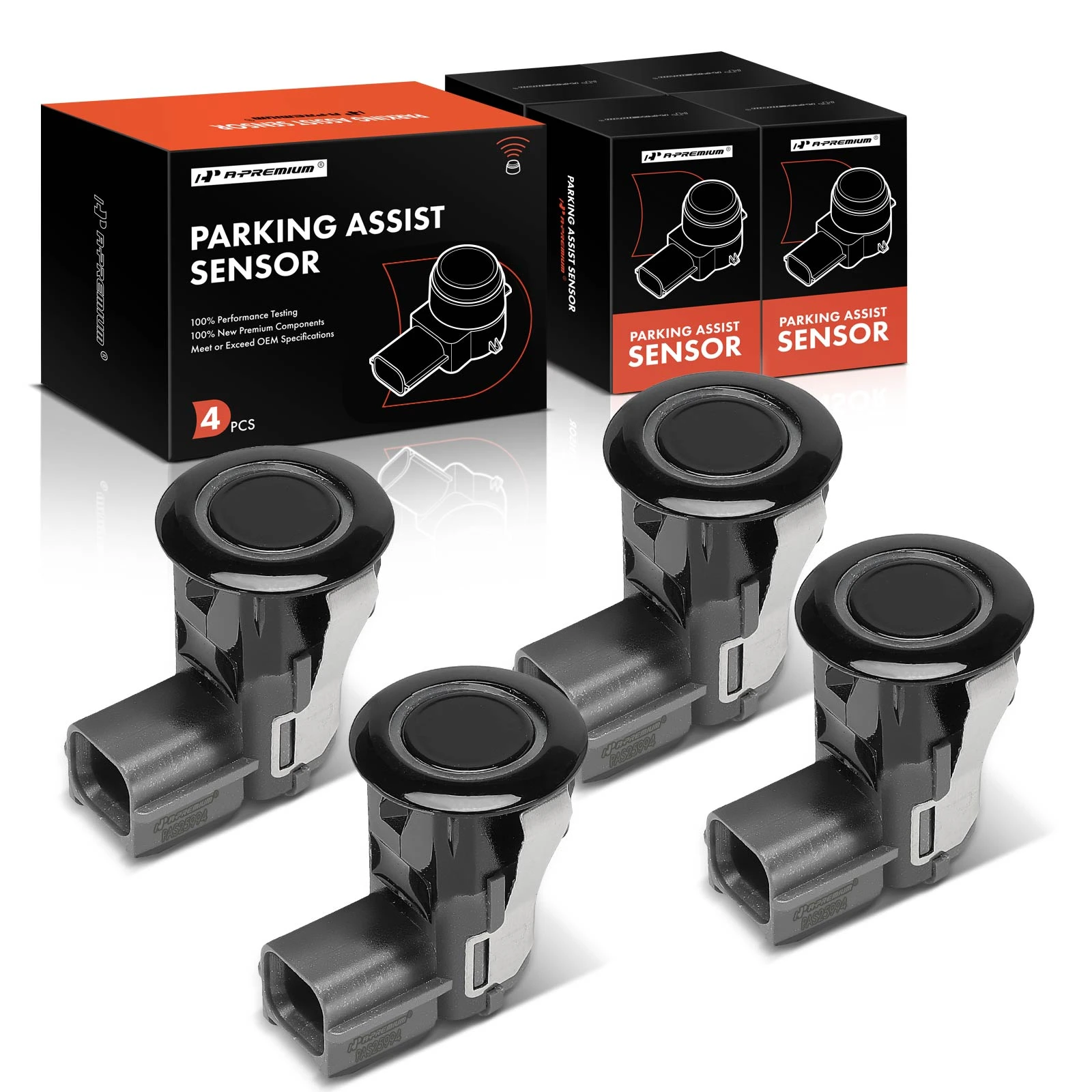 4 Pcs Front & Rear Backup Parking Assist Sensor for 2010-2013 INFINITI G37