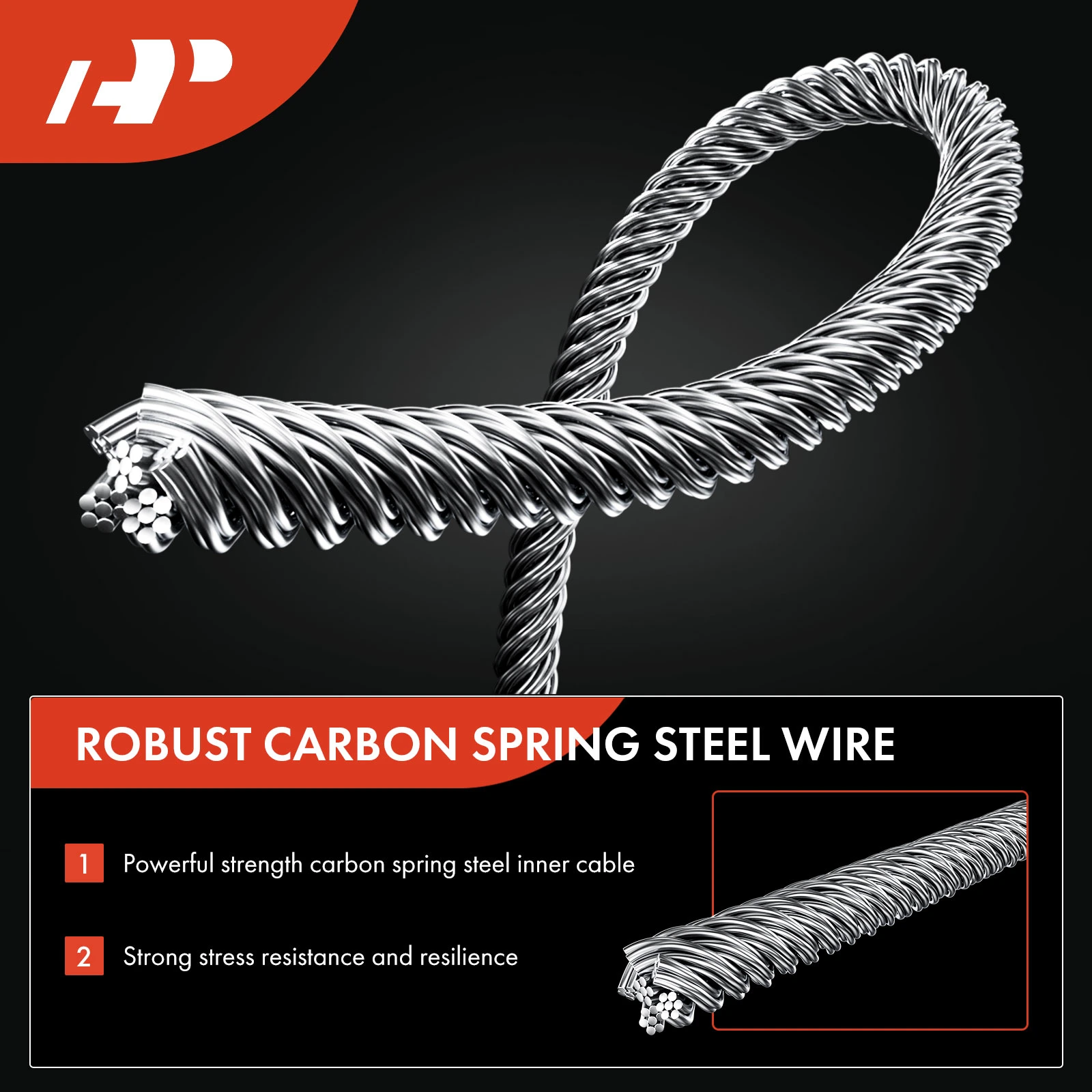 Intermediate Parking Brake Cable for Ford Ranger 1998-2002 Standard Cab Pickup