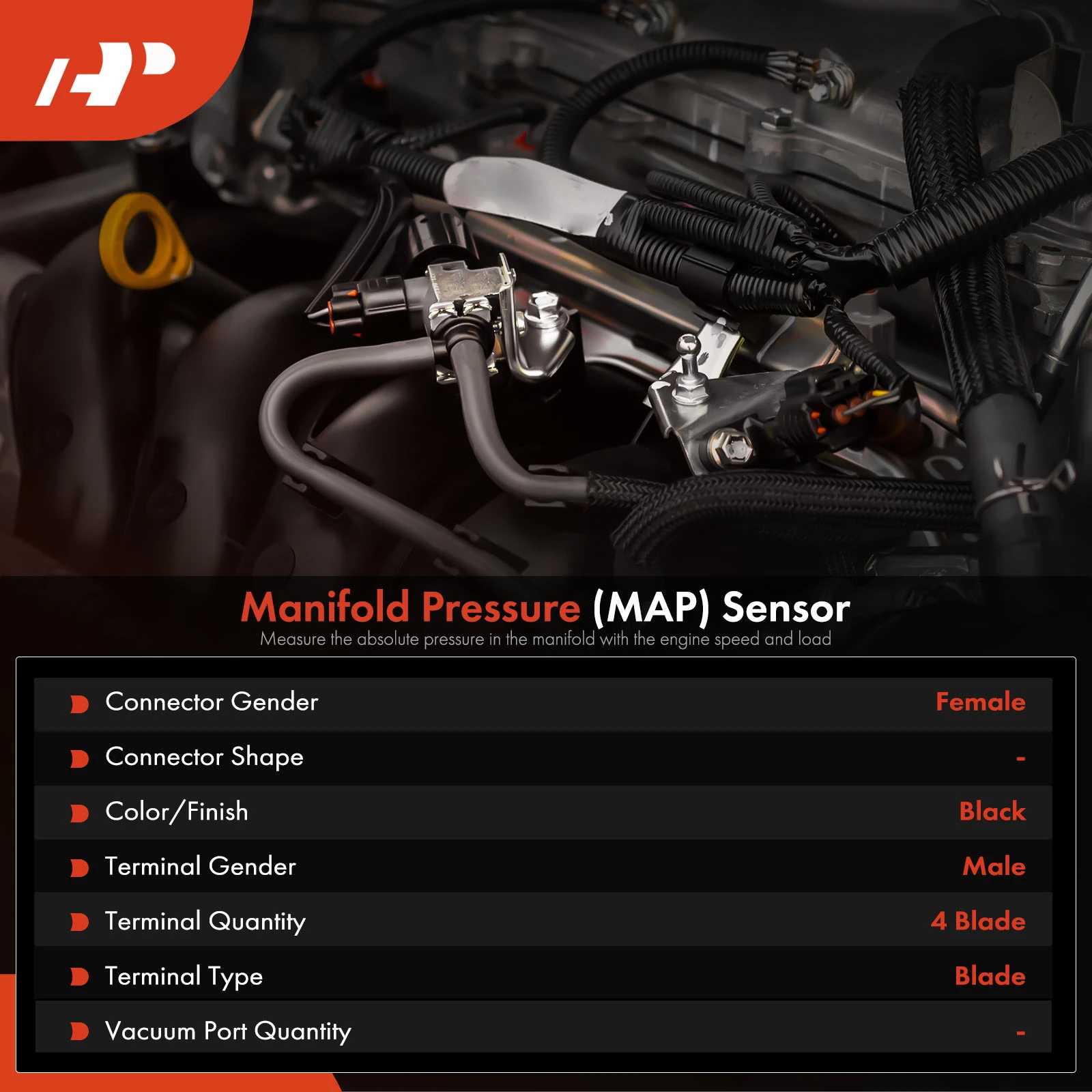 Manifold Pressure (MAP) Sensor for 2013-2015 Mitsubishi ASX