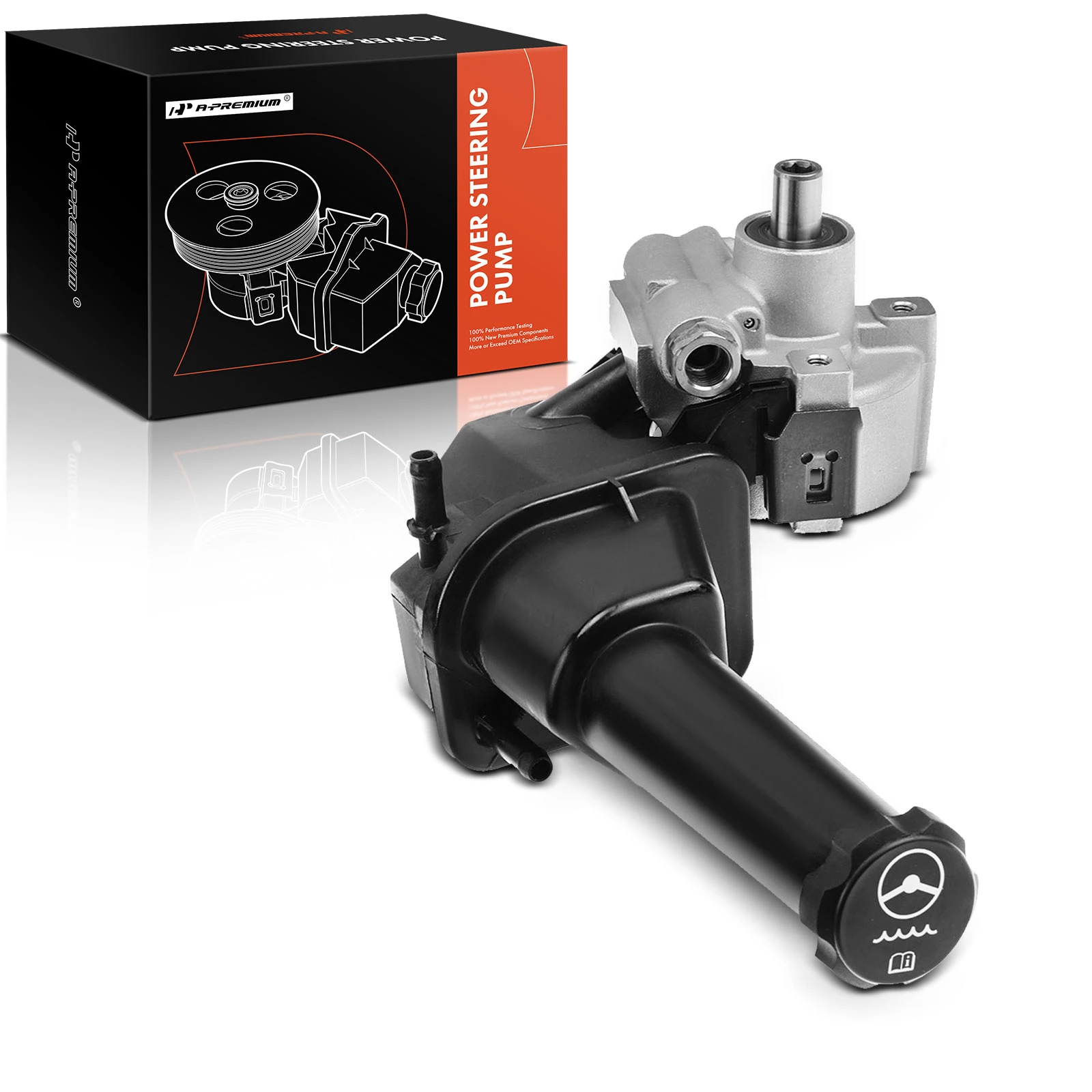 Power Steering Pump with Reservoir for Chevy Silverado 2500 3500 GMC Sierra 2500