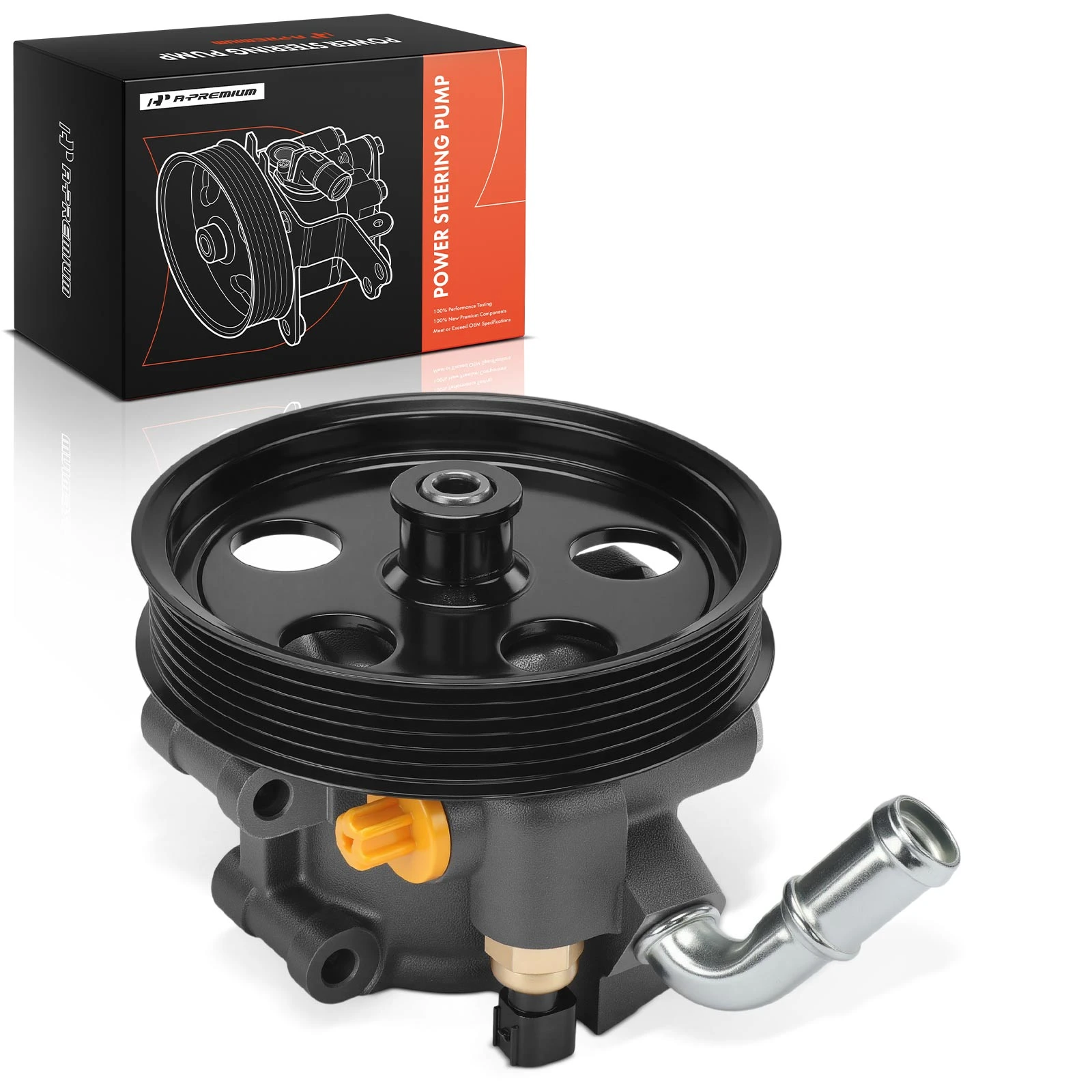 Power Steering Pump with 6-Groove Pulley for Ford Escape 2005-2007 Mazda Tribute