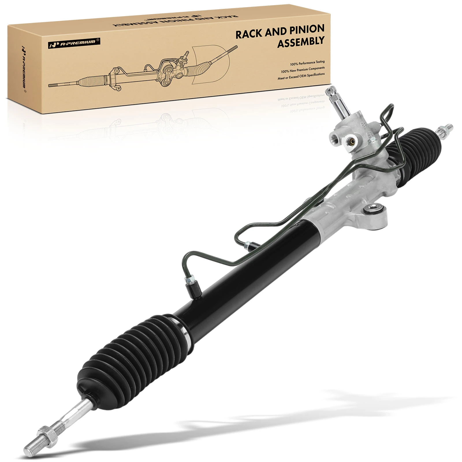 Power Steering Rack and Pinion Assembly with Inner Tie Rods