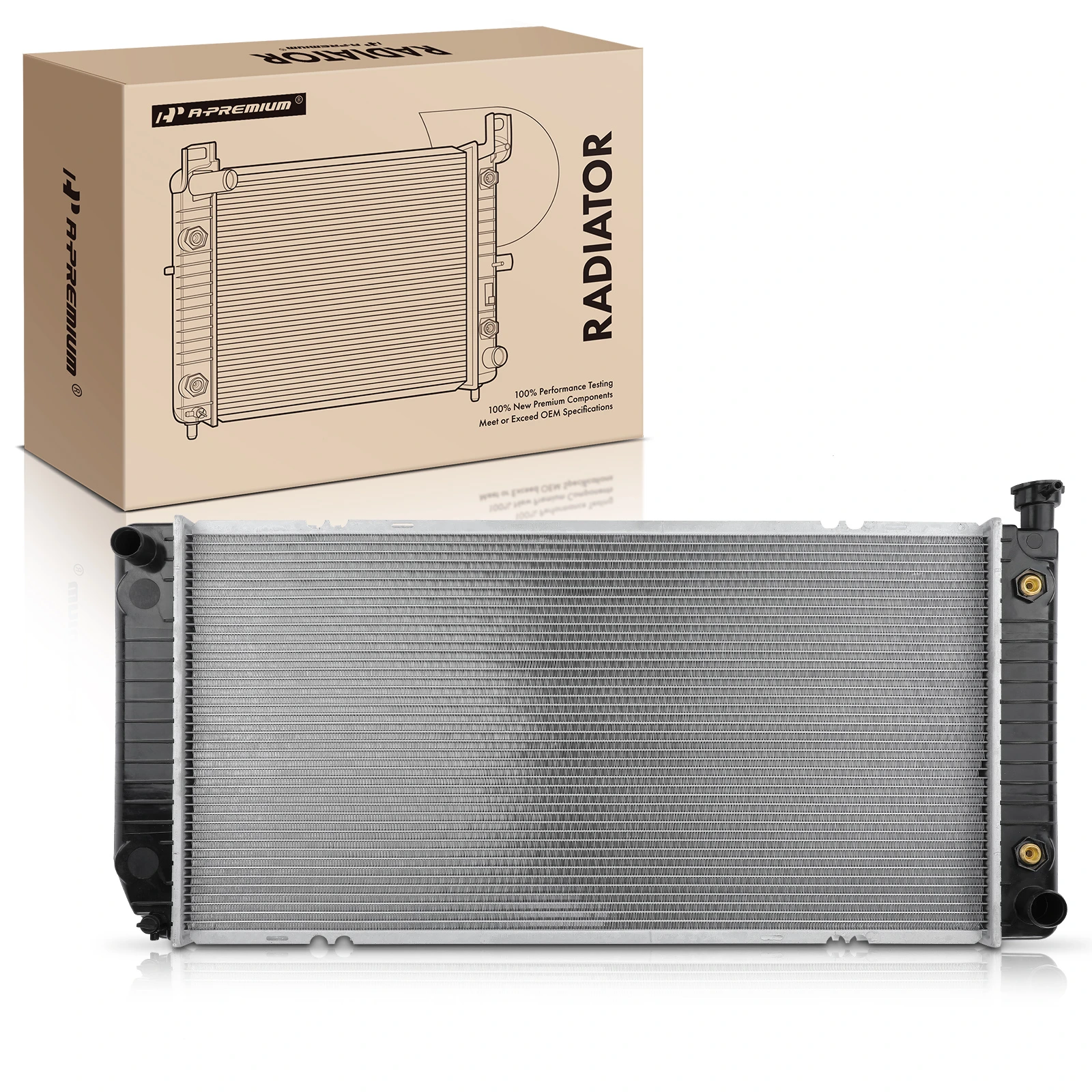 Aluminum Radiator with Transmission Oil Cooler for 1996-1999 GMC C2500 Suburban