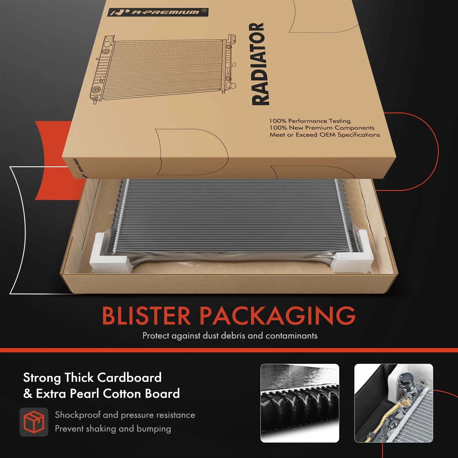 Radiator without Oil Cooler for BMW 740i 840i Gran Coupe M760i xDrive 2020-2022