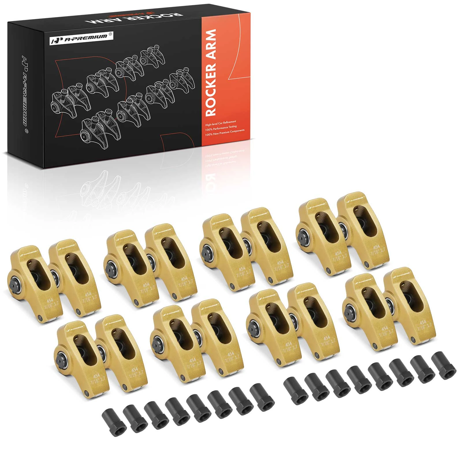 Gold 2024 Aluminum Rocker Arm Set
