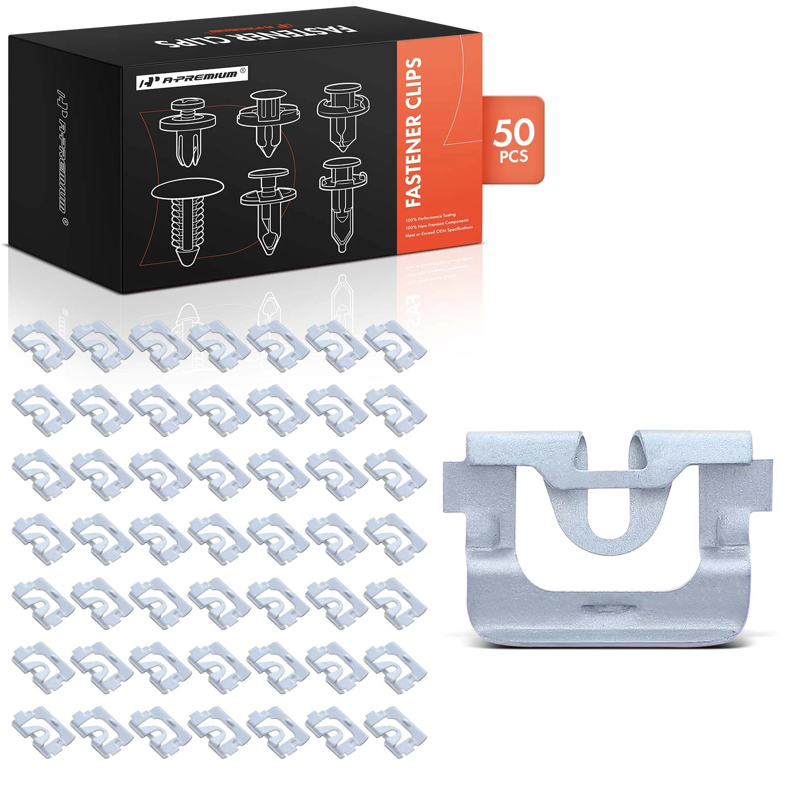 50 Pcs 23.25mm Window Reveal Moulding Retainer Clips