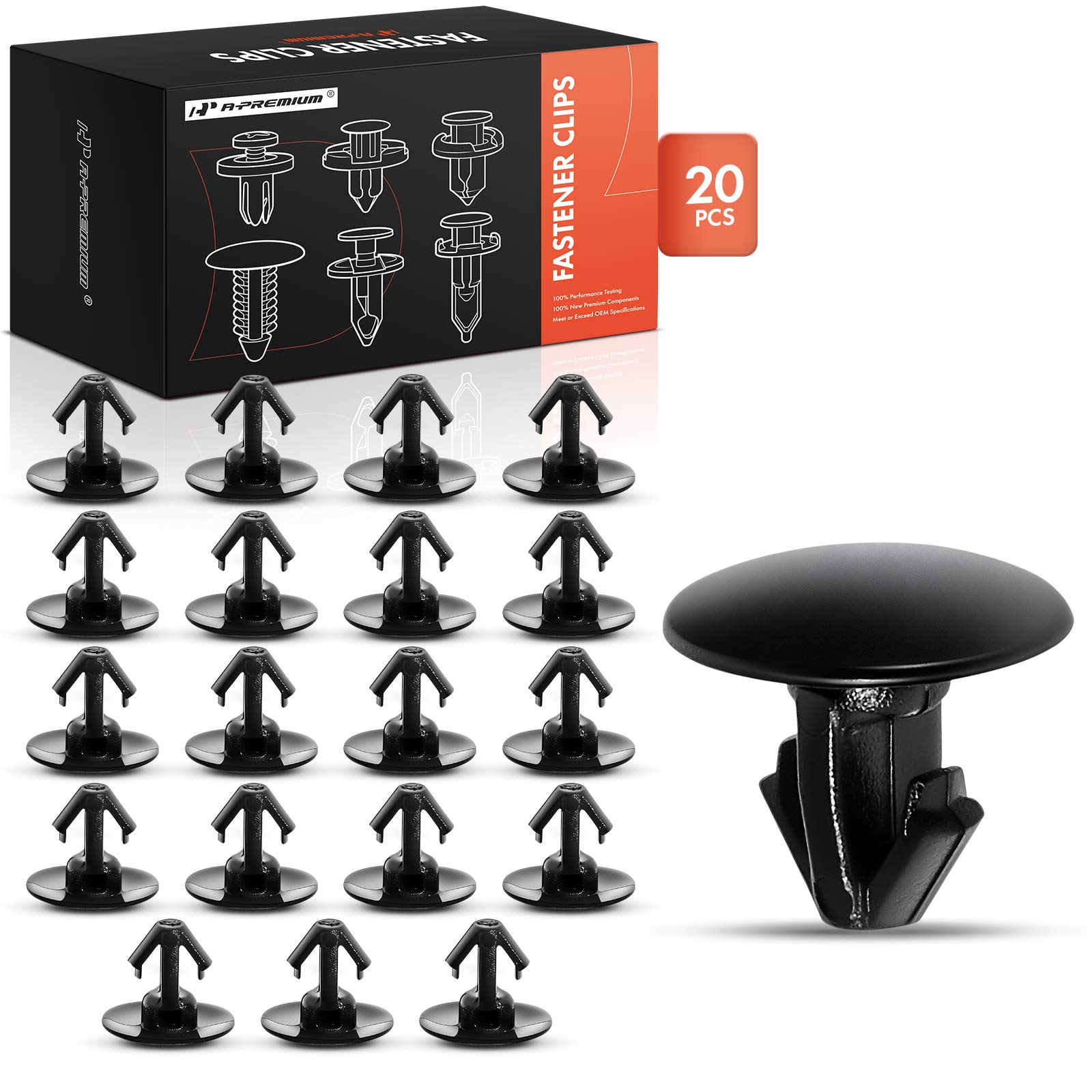 20 Pcs 5.5mm Nylon Weatherstrip Retainer Fasteners