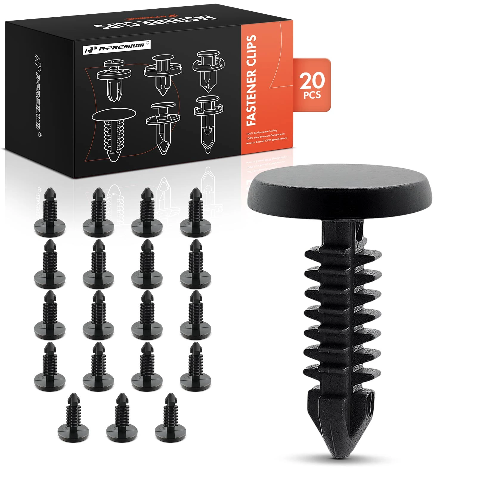 20 Pcs Nylon Weatherstrip Retainer Fasteners Clips