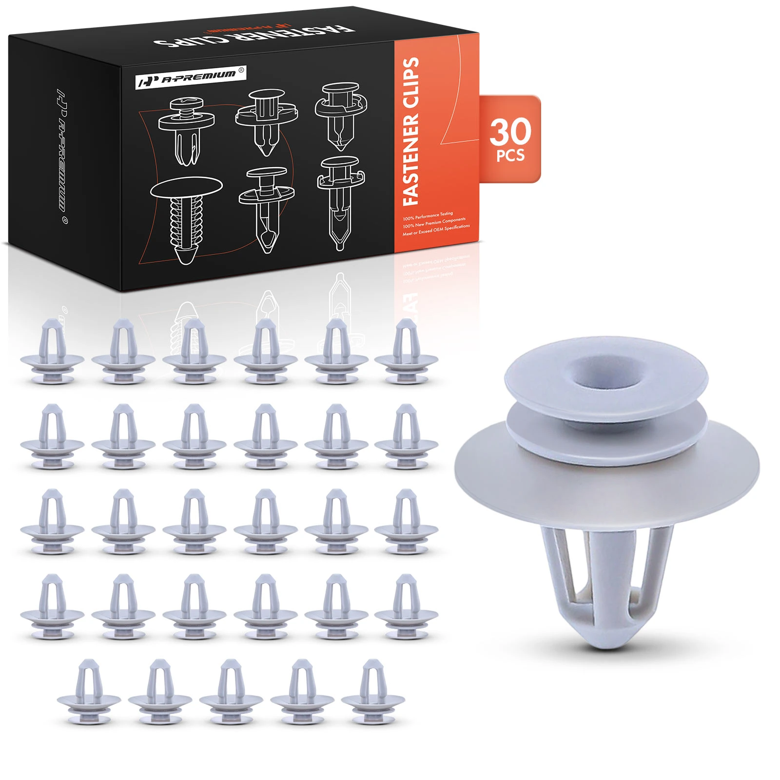 2010-2017 Mercedes-Benz Sprinter 2500 30 Pcs Nylon Gray Headliner Retainer A-Premium APRCF2220