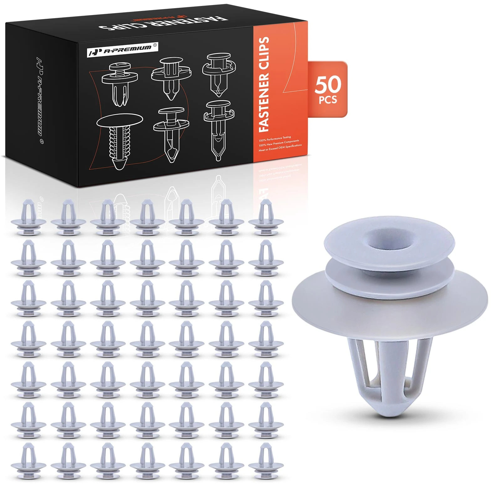 2010-2017 Mercedes-Benz Sprinter 2500 50 Pcs Nylon Gray Headliner Retainer A-Premium APRCF2221