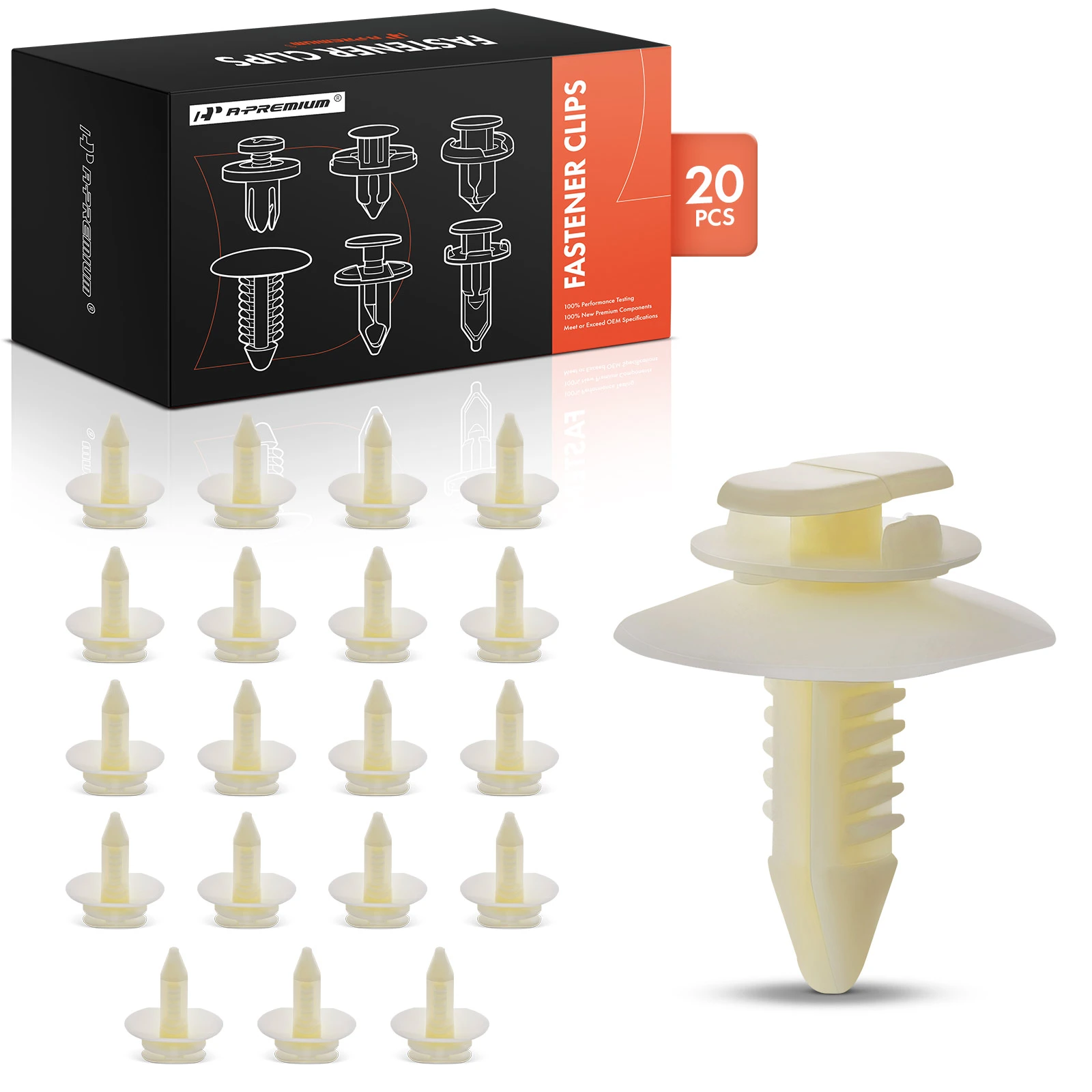 20 Pcs Nylon Interior Door Trim Panel Retainer Clip