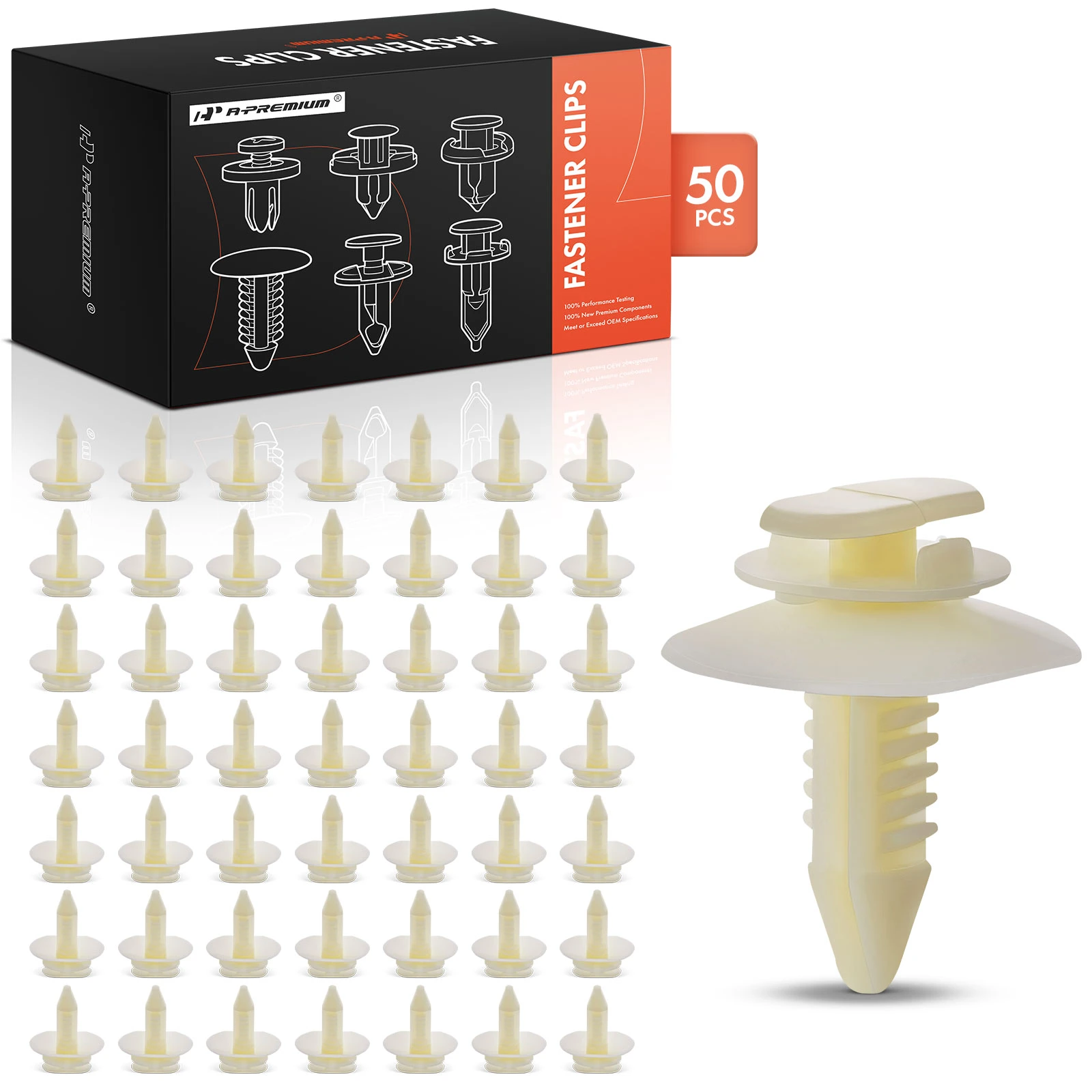 50 Pcs Nylon Interior Door Trim Panel Retainer Clip