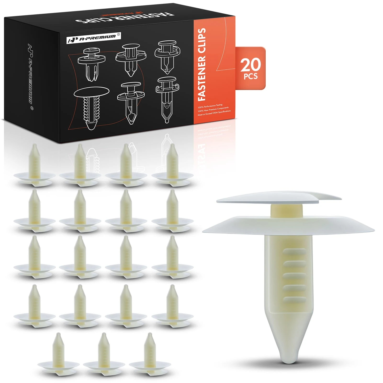 20 Pcs Nylon Rear Door Trim Quarter Panel Retainer Clip Fastener