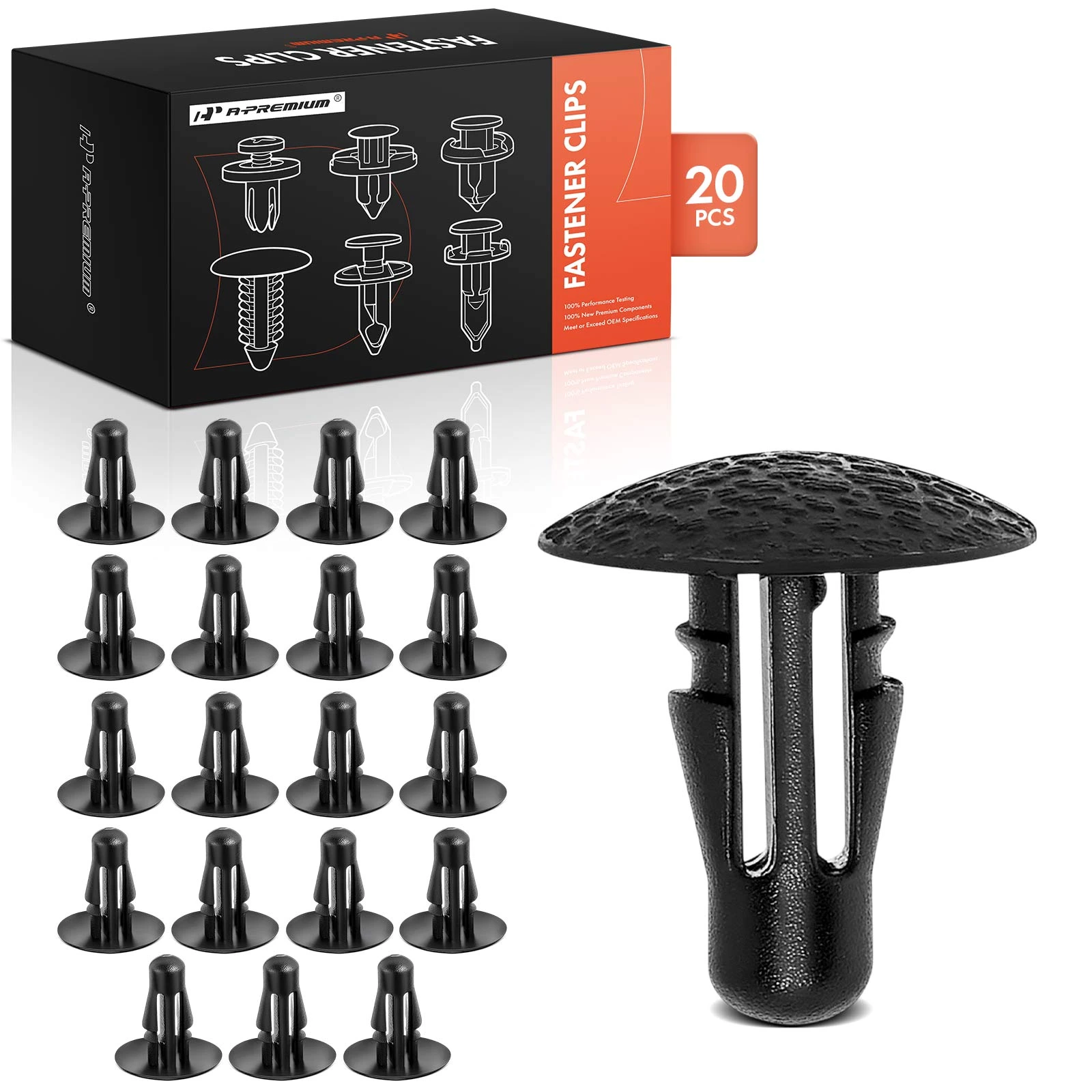 2011 INFINITI M56 20 Pcs Nylon Black Retainer Clip A-Premium APRCF2814