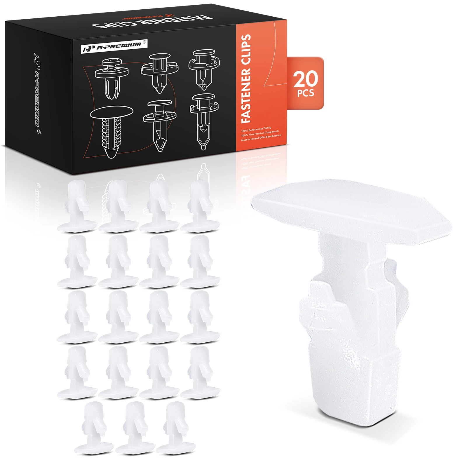 20 Pcs 5mm Nylon Weatherstrip Retainer Clip Fastener