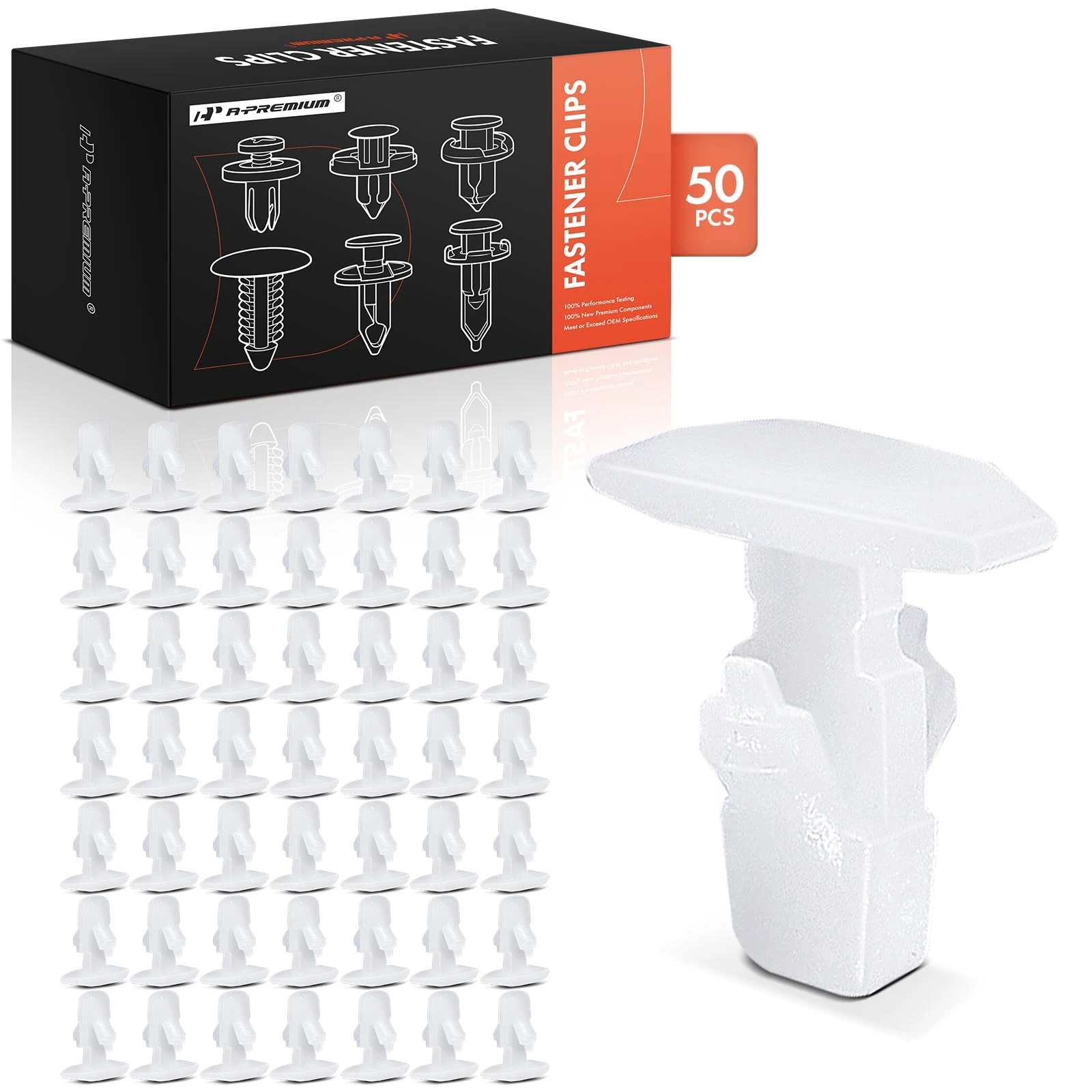 50 Pcs 5mm Nylon Weatherstrip Retainer Clip Fastener