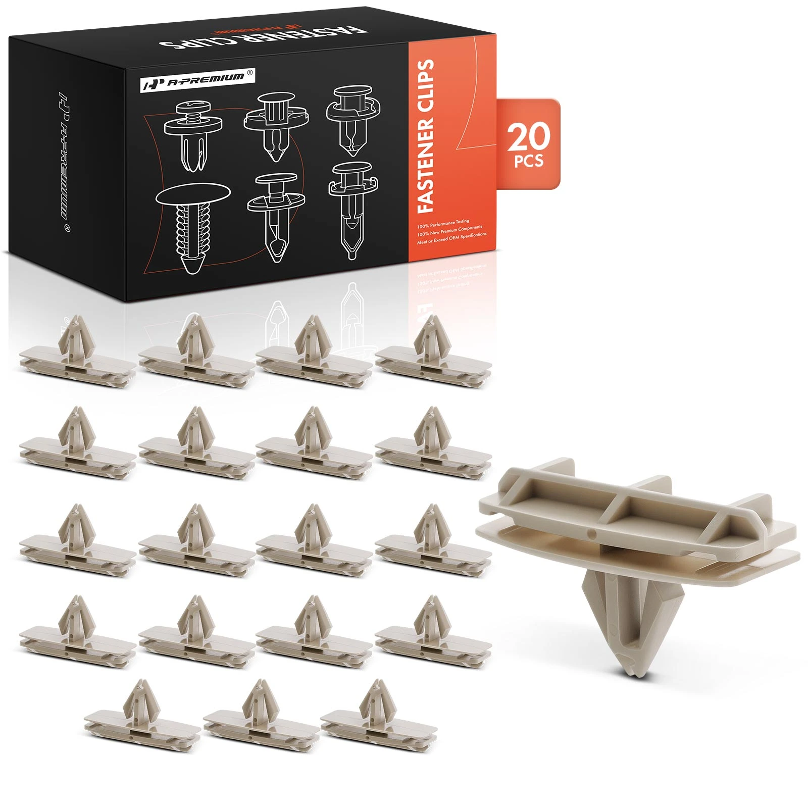 20 Pcs 9mm Fender Flare Moulding Retainer Clip