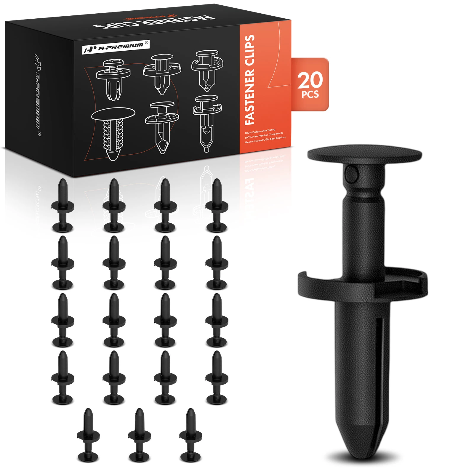 20Pcs 7.93 mm Fasteners Fascia Push Type Retainer