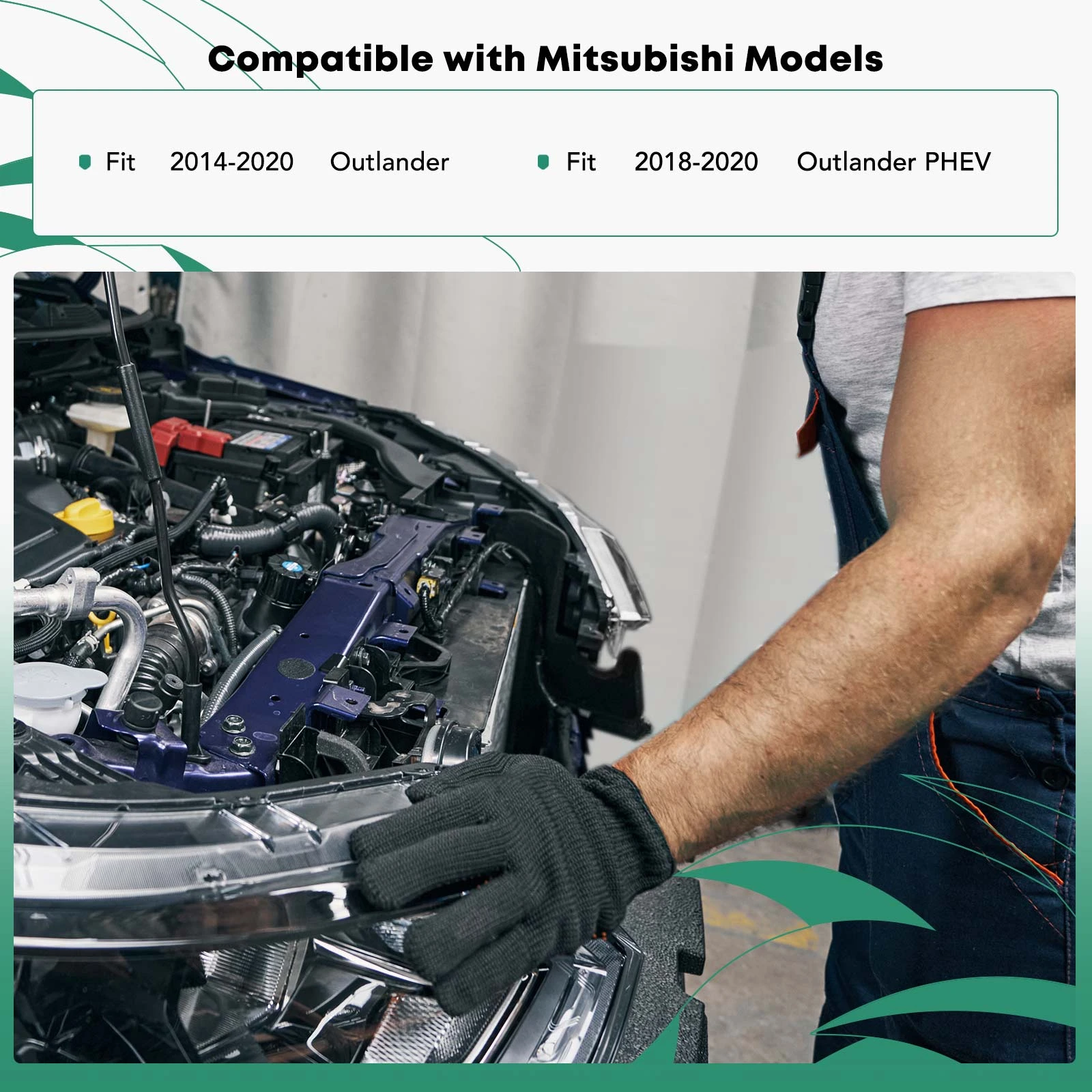 Driver Steel Radiator Support Side Panel for Mitsubishi Outlander 2014-2020