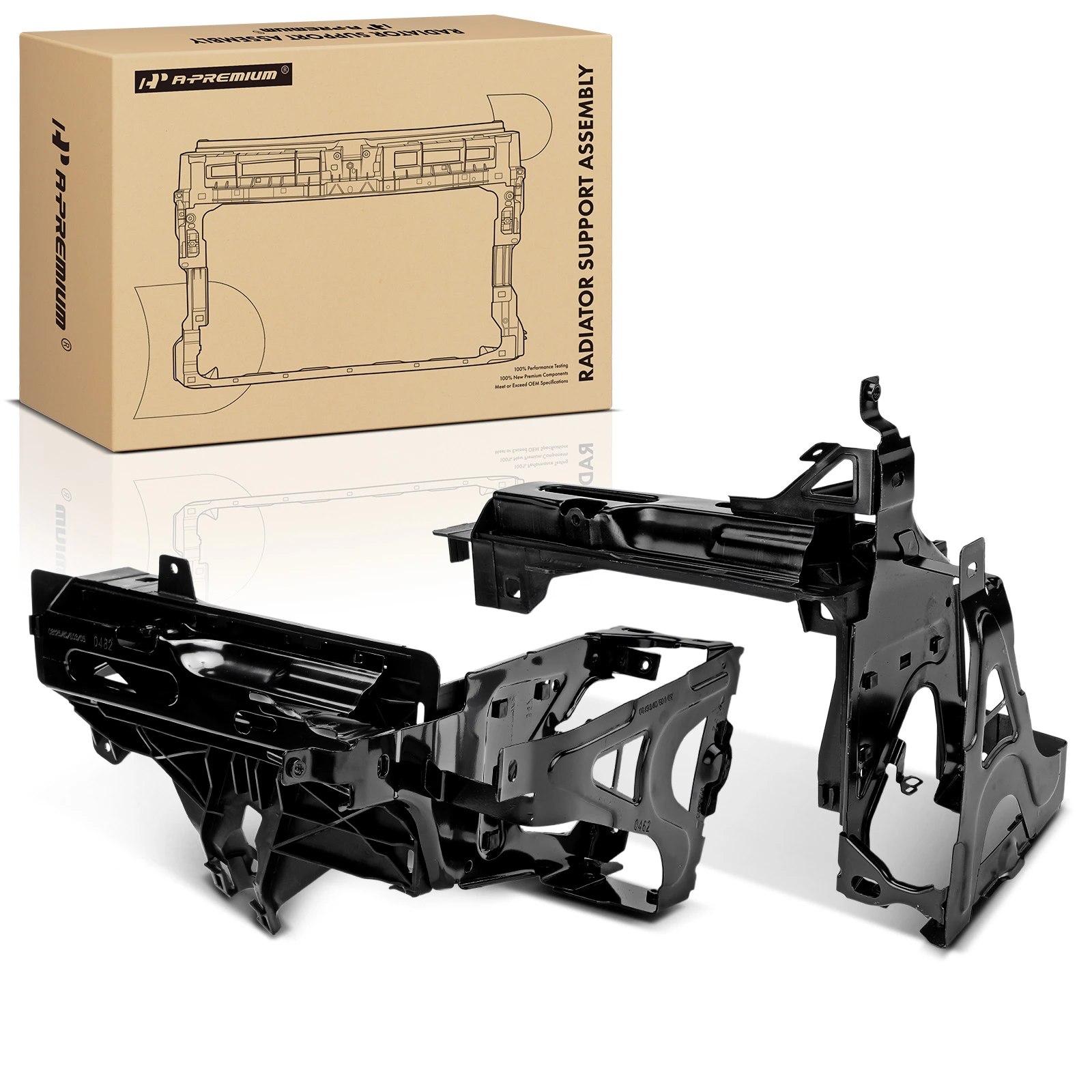 2 Pcs Driver & Passenger Radiator Support Assembly