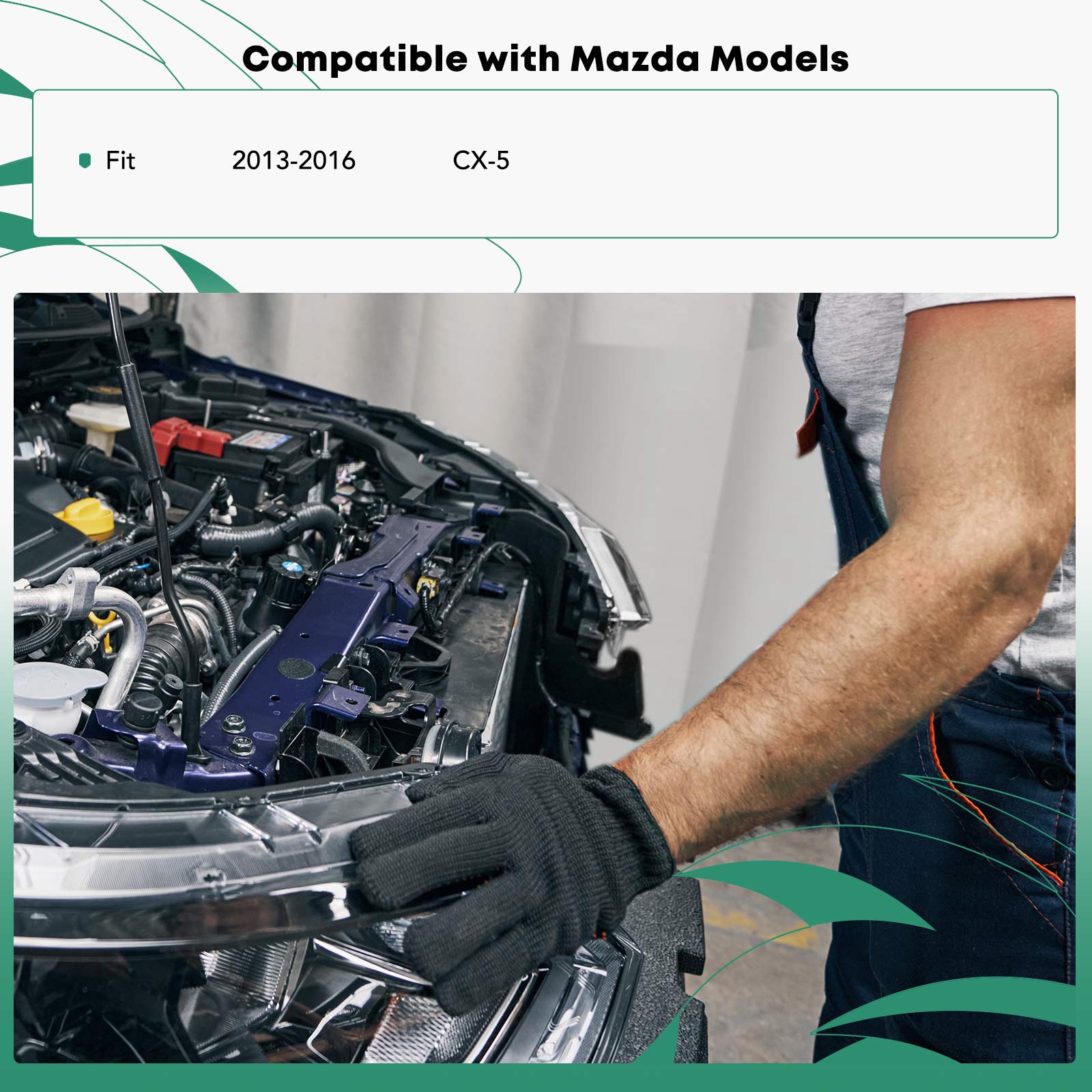 Passenger Steel Radiator Support for Mazda CX-5 2013-2016