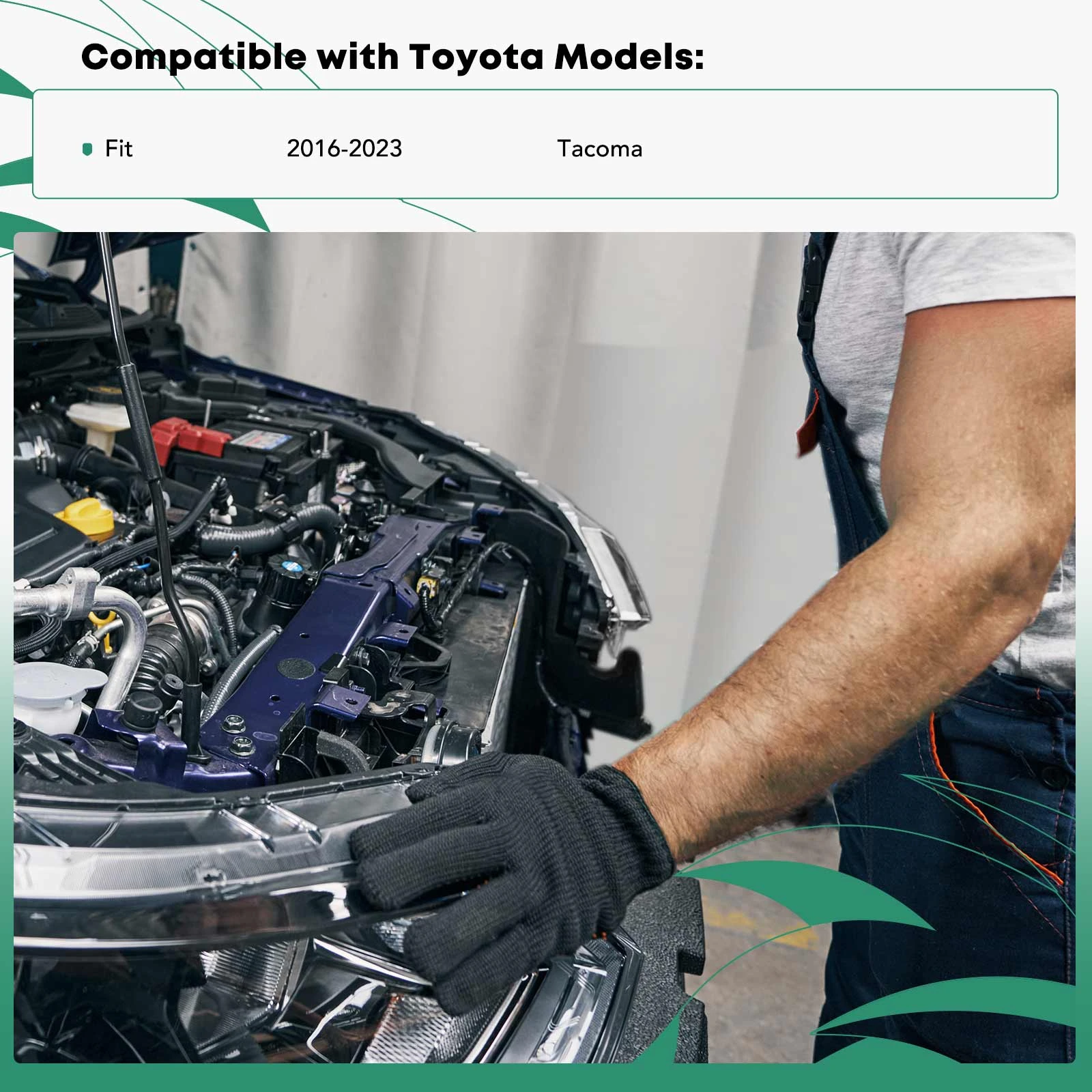 Lower Radiator Support Tie Bar for Toyota Tacoma 2016-2023 Steel