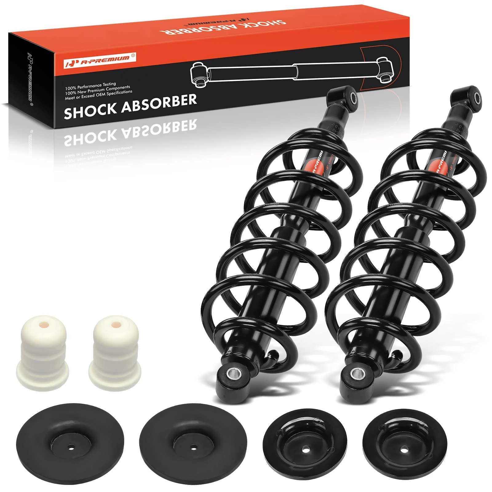 2 Pcs Rear Air Spring to Coil Spring Conversion Kit for 2000-2006 Chevrolet Tahoe