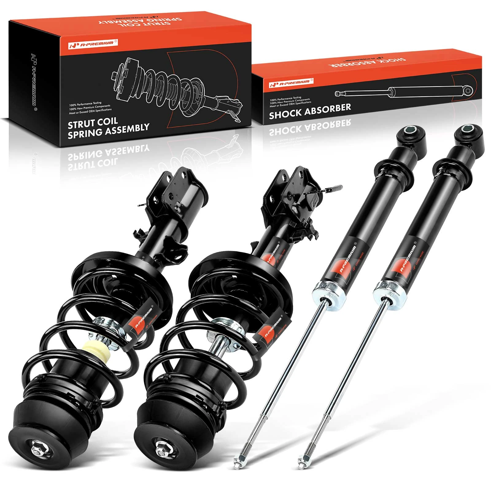 2001-2003 Saturn LW200 4pc Strut and Coil Spring Assembly Set Front & Rear A-Premium APSA0298