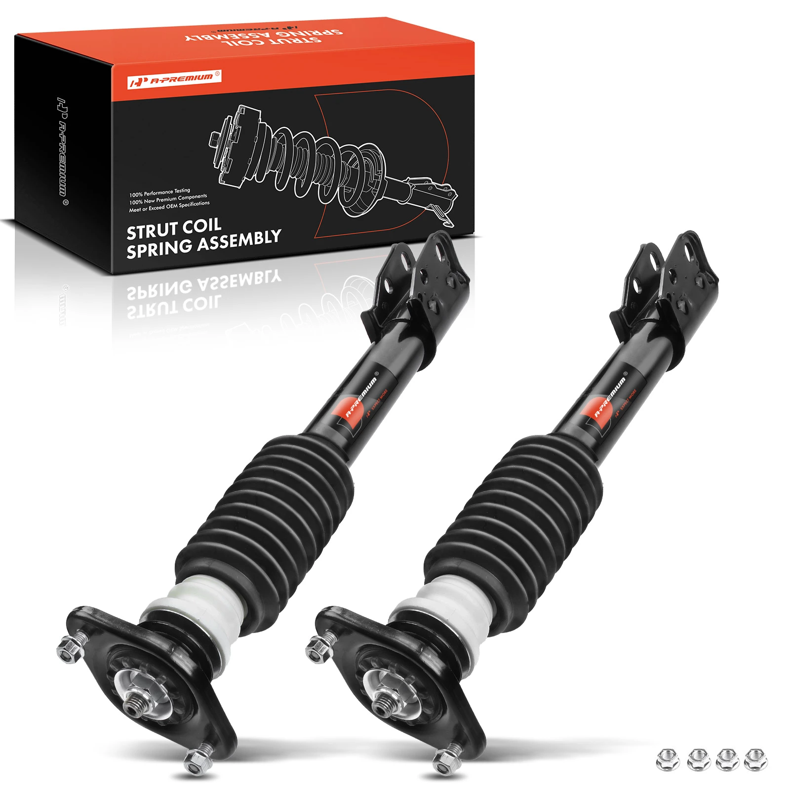 1987-1999 Pontiac Bonneville 2pc Strut and Coil Spring Assembly Set Rear Driver & Passenger A-Premium APSA0332