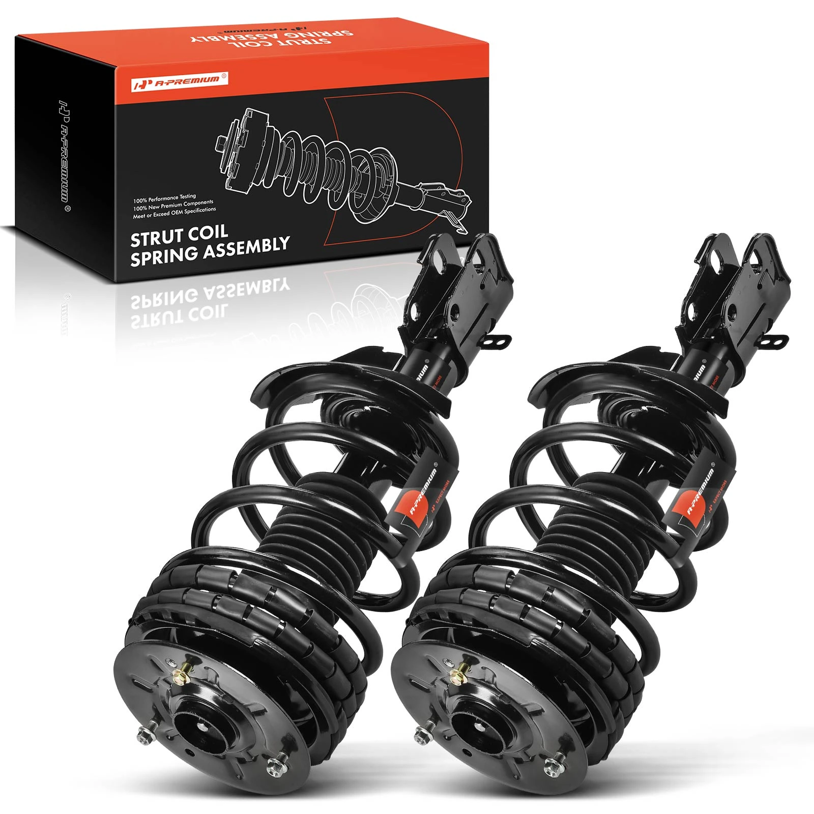 1990-1996 Pontiac Trans Sport 2pc Strut and Coil Spring Assembly Set Front Driver & Passenger A-Premium APSA1860