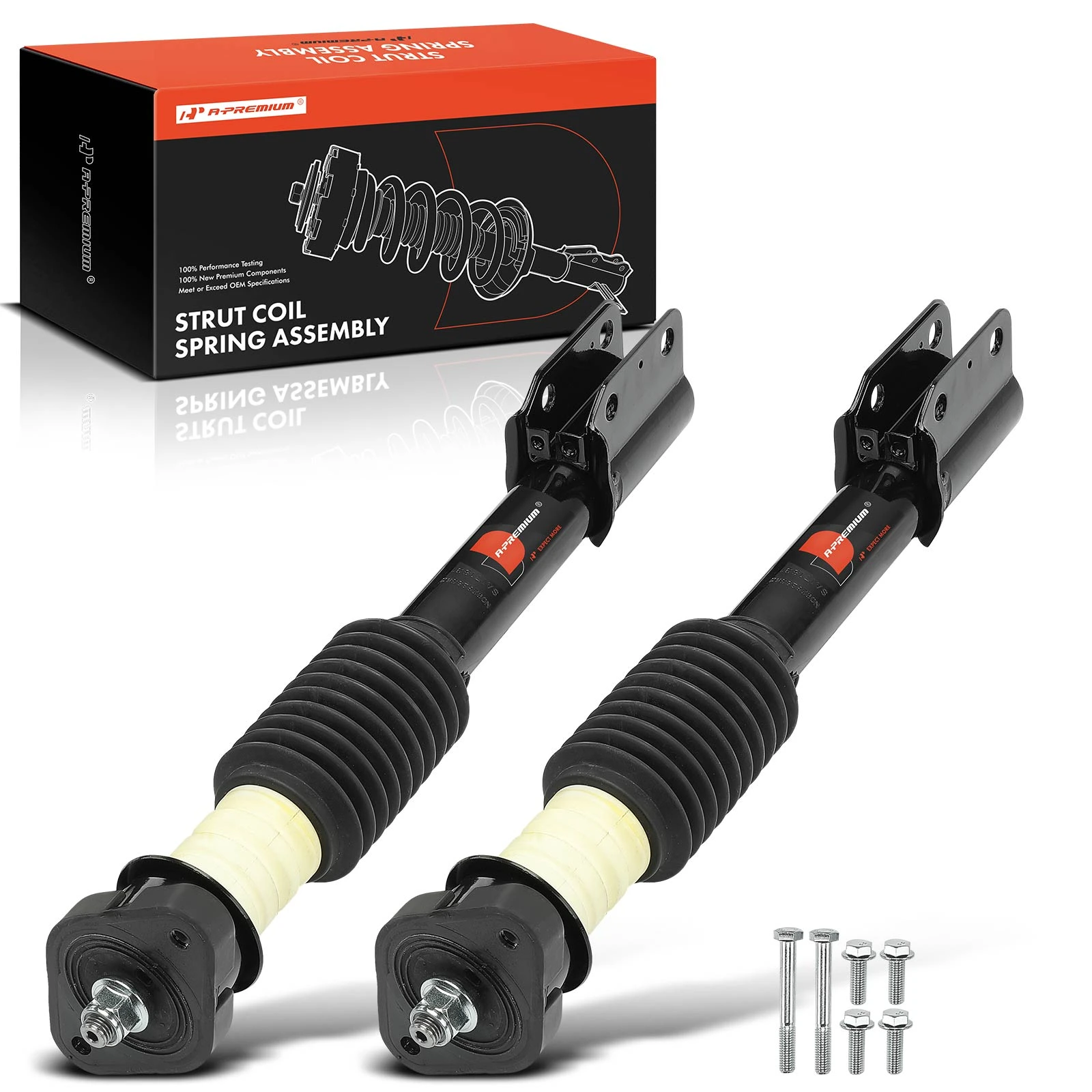 1988-1996 Pontiac Grand Prix 2pc Shock Absorber Rear Driver & Passenger A-Premium APSA1861