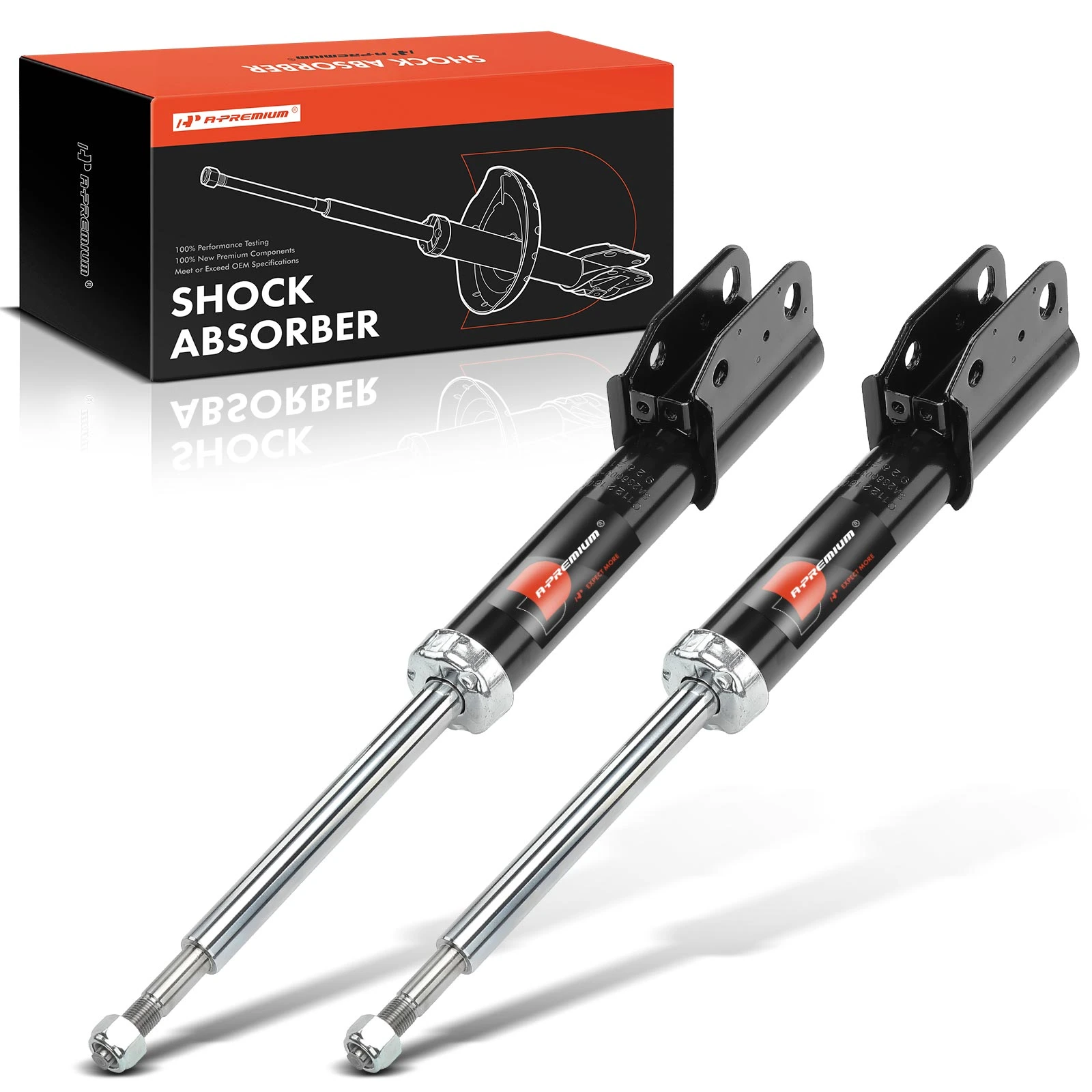 1988-1996 Pontiac Grand Prix 2pc Shock Absorber Rear Driver & Passenger A-Premium APSA0601