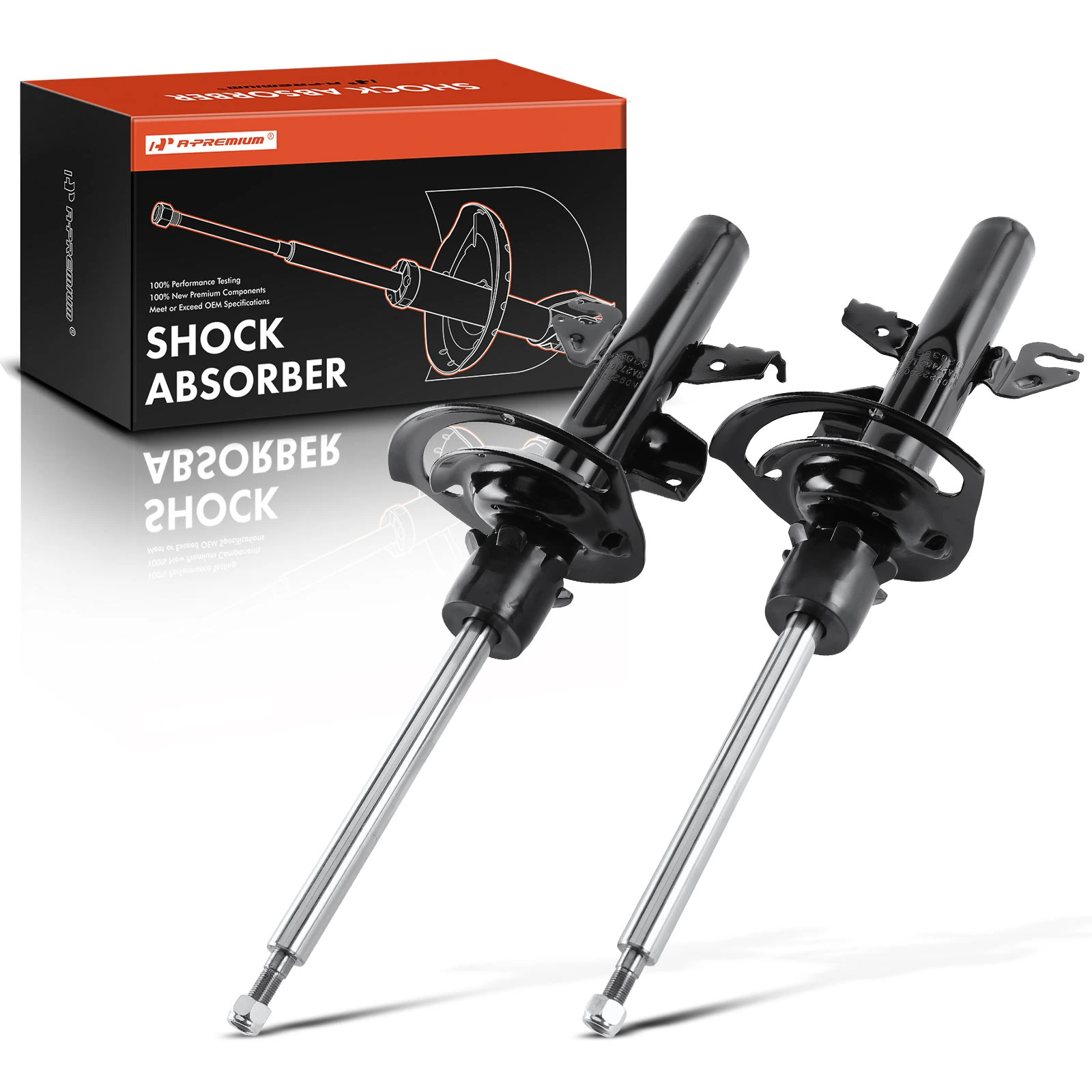 2-Pc Shock Absorber, Front Driver & Passenger, A-Premium APSA1493
