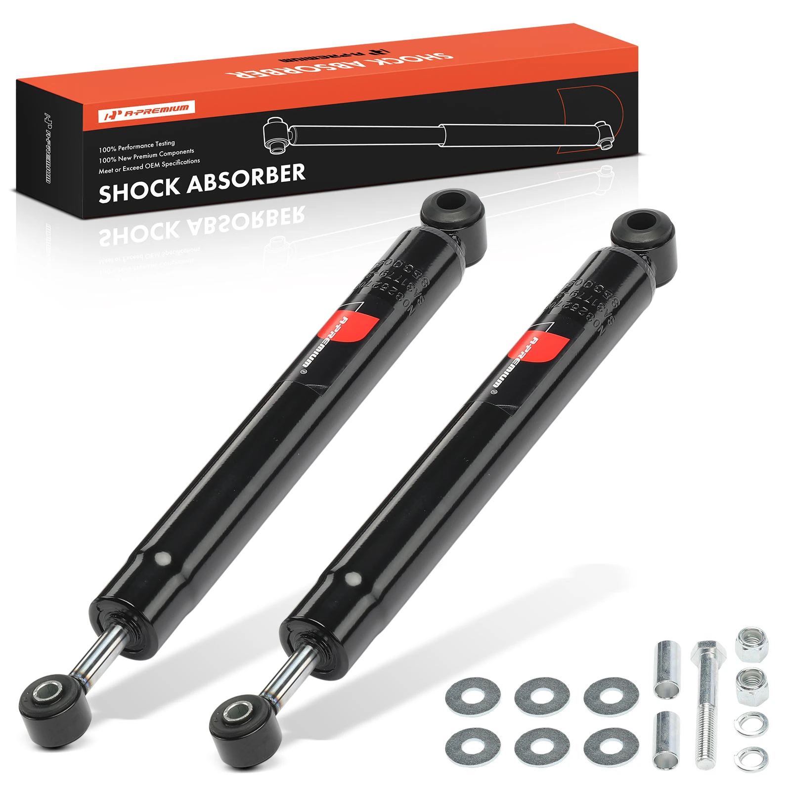 2 Pcs Front Steering Damper