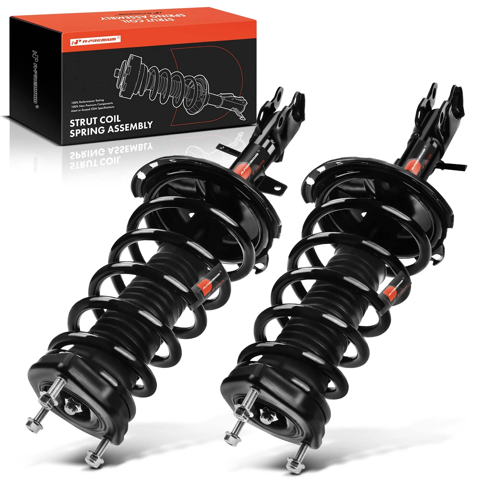 2-Pc Complete Strut + Coil Spring, Rear Driver & Passenger, A-Premium APSA0735