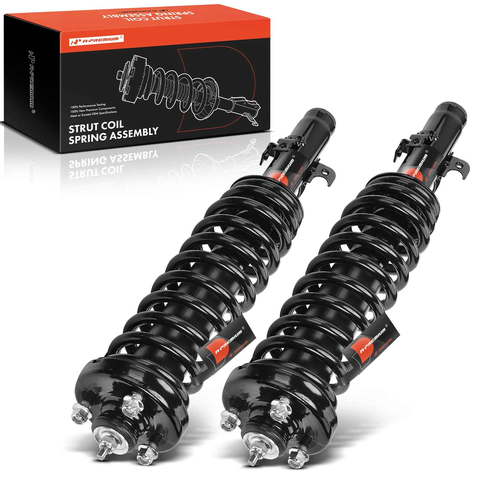 1996-1998 Isuzu Oasis 2-Pc Strut and Coil Spring Assembly Set Front Driver & Passenger A-Premium APSA2033