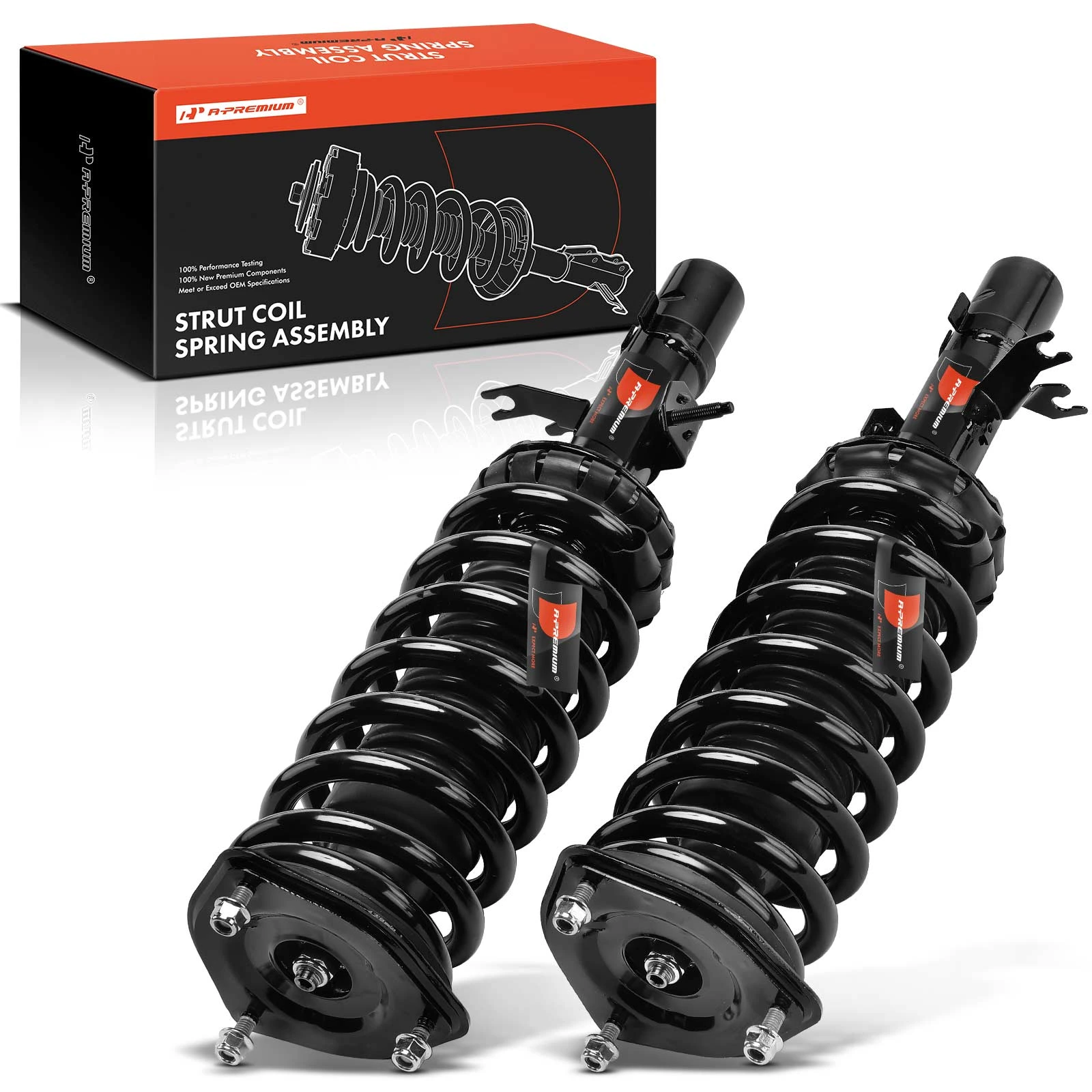2006-2010 INFINITI M35 2pc Strut and Coil Spring Assembly Set Front Driver & Passenger A-Premium APSA2041