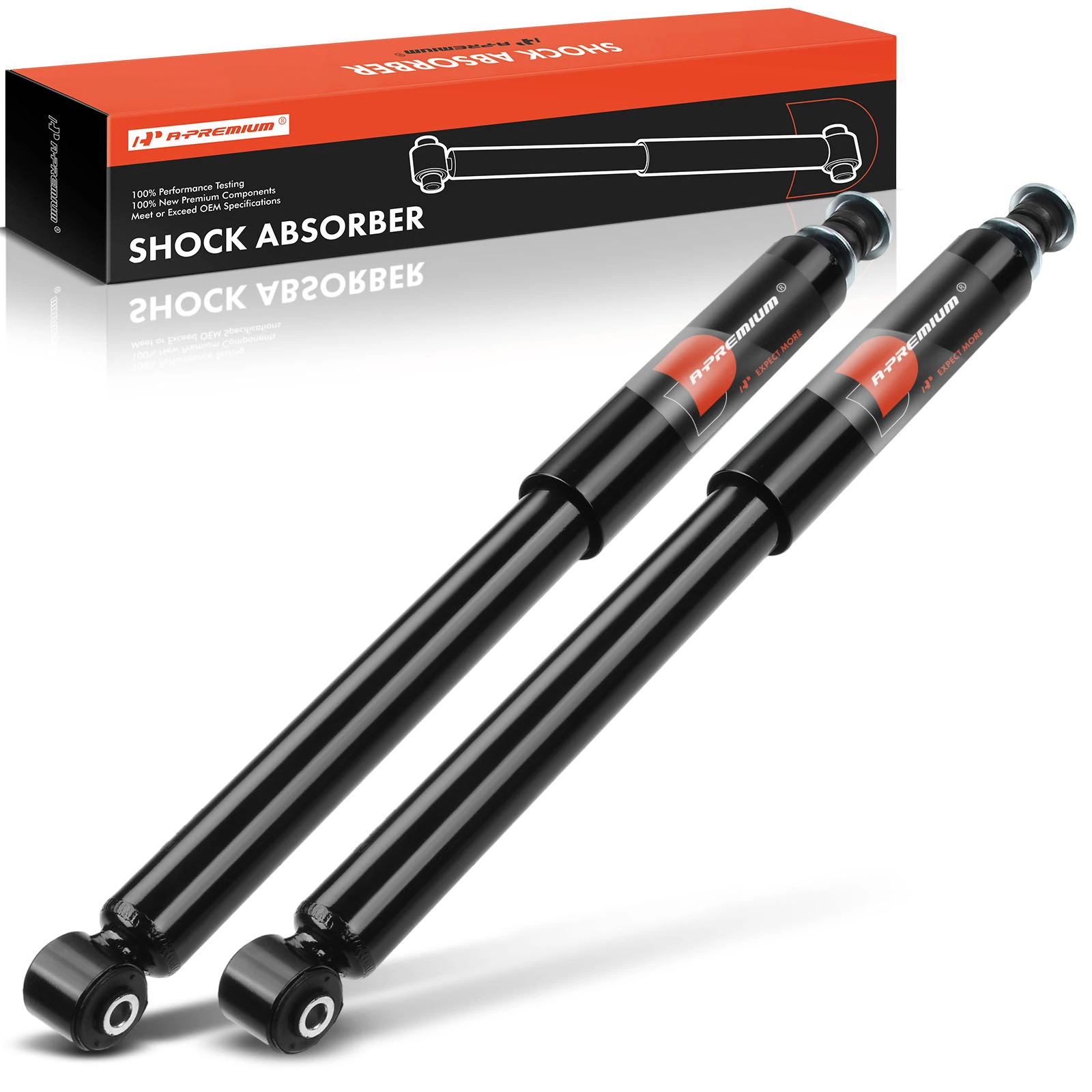 1990-1996 Pontiac Trans Sport 2pc Shock Absorber Rear Driver & Passenger A-Premium APSA0867