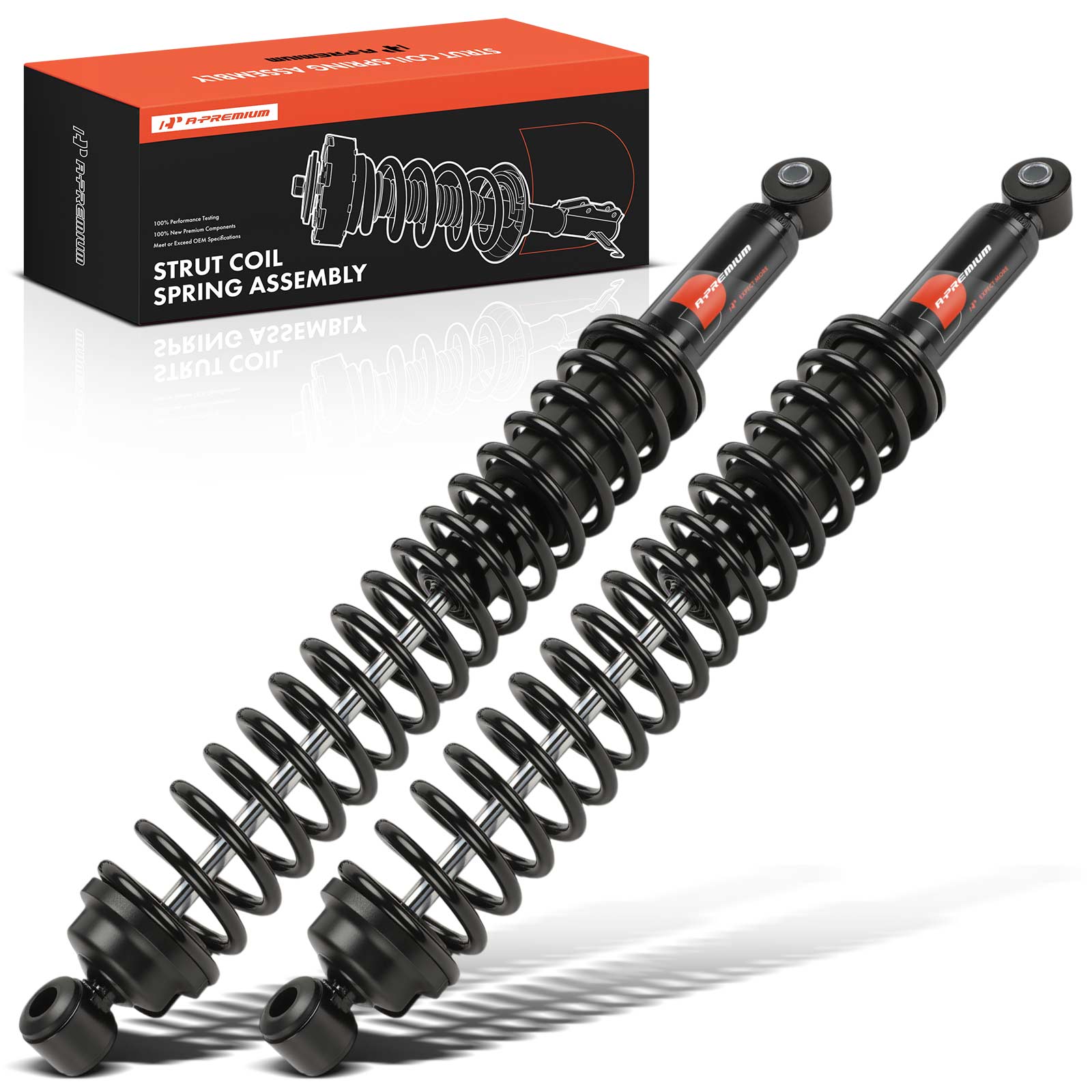 2001-2006 Mazda B2300 2-Pc Shock Absorber Rear Driver & Passenger A-Premium APSA2591