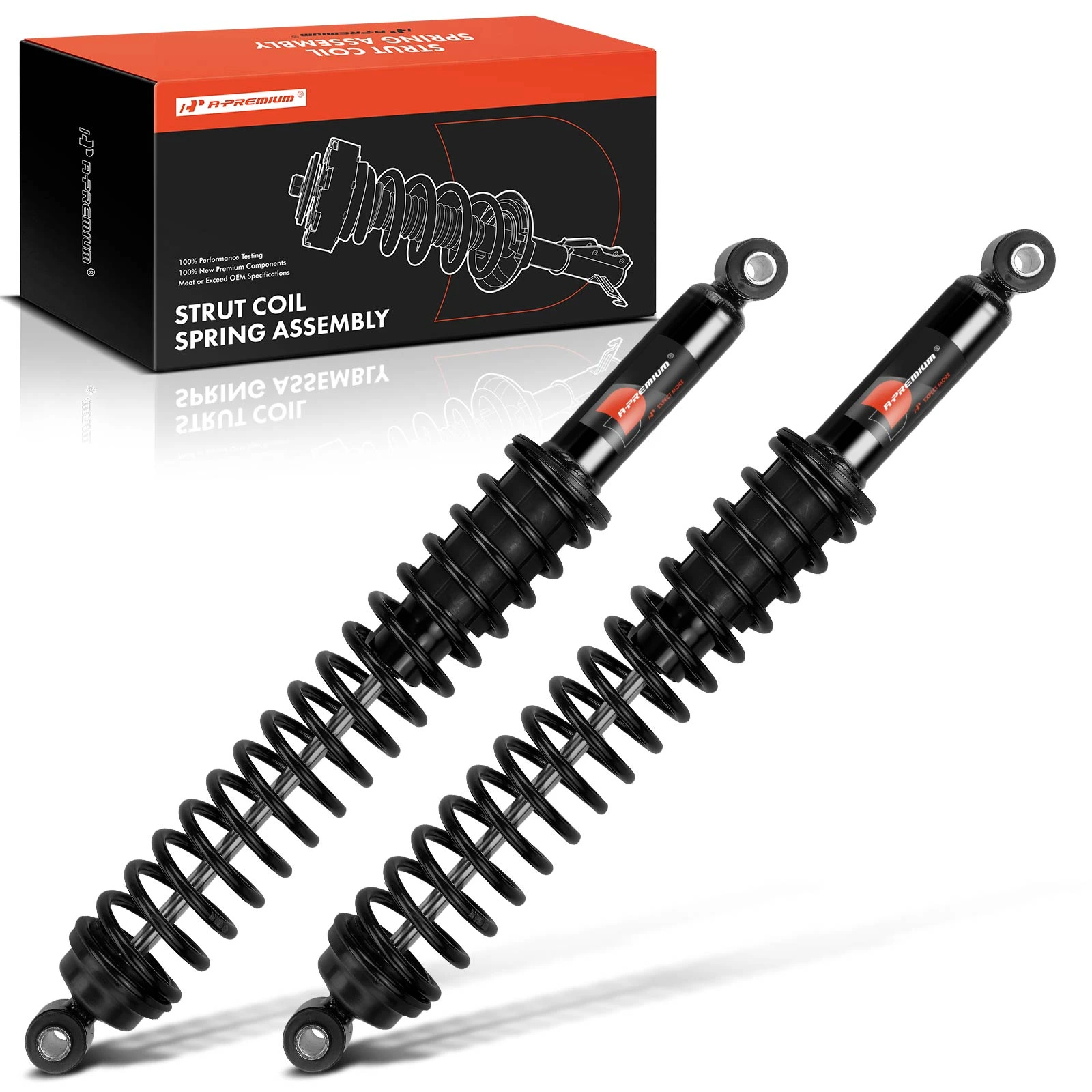 2011-2019 Chevrolet Tahoe 2pc Shock Absorbers Rear Driver & Passenger A-Premium APSA2484