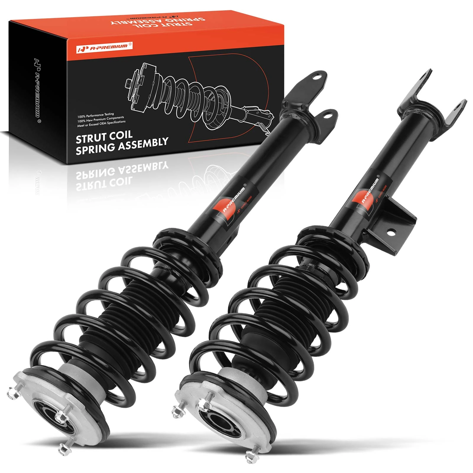 2-Pc Shock Absorbers Front Driver & Passenger A-Premium APSA2518