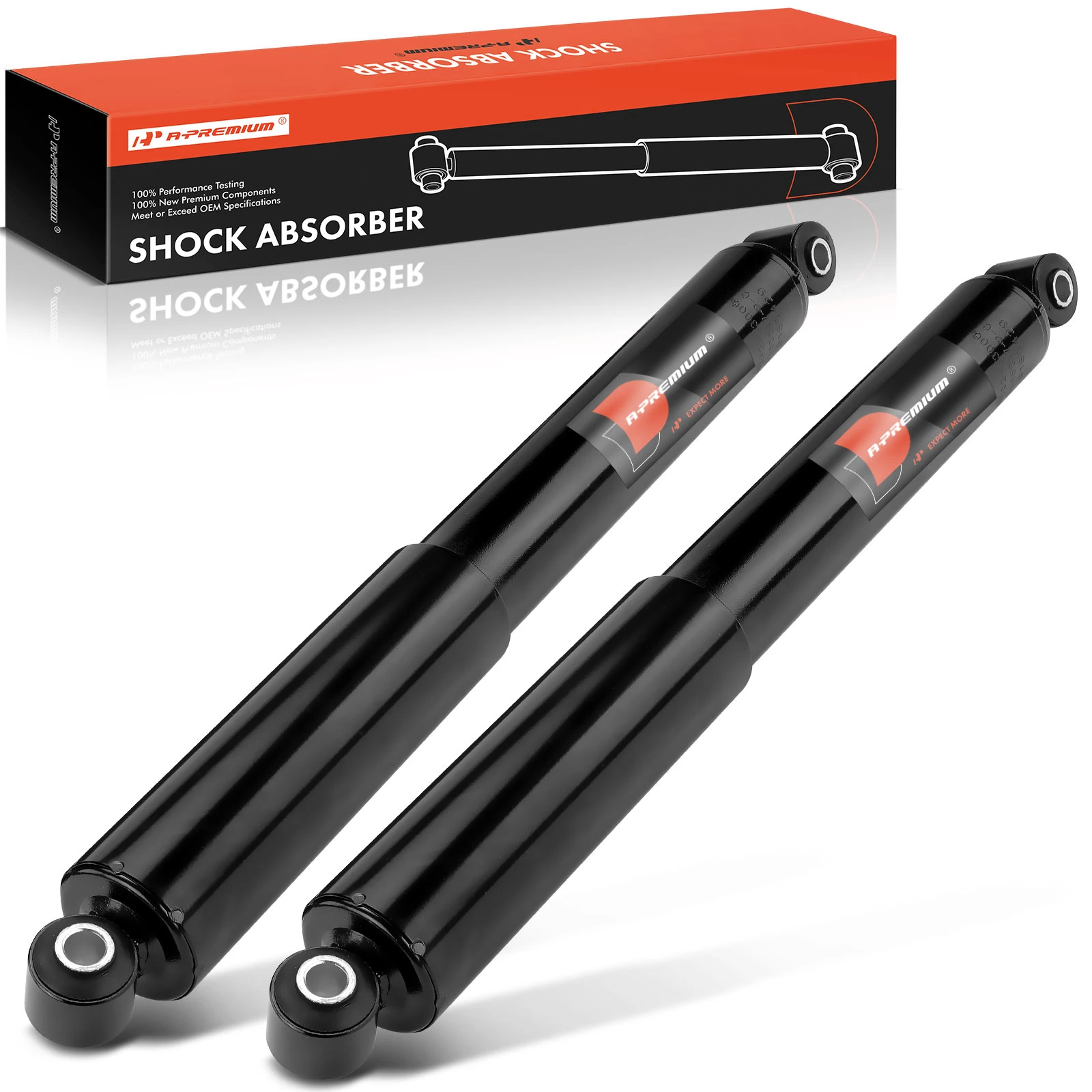 2 Pcs Rear Driver & Passenger Shock Absorber